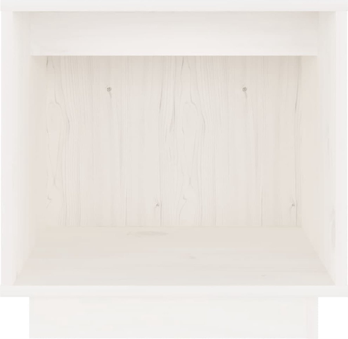 Vidaxl Nachtkastje 40x30x40 Cm Massief Grenenhout Wit