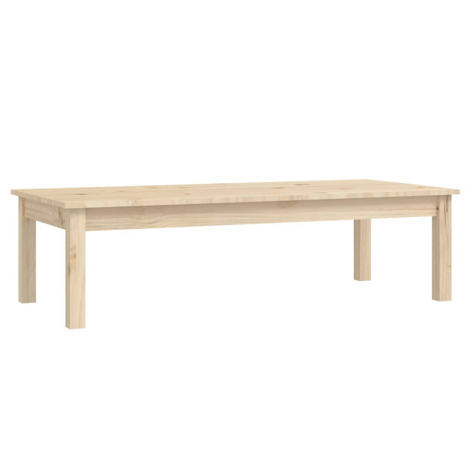 Vidaxl Salontafel 110x50x30 Cm Massief Grenenhout - Bruin