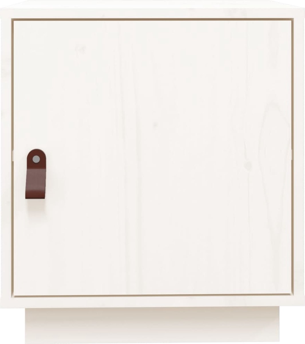 Vidaxl Nachtkastje 40x34x45 Cm Massief Grenenhout Wit