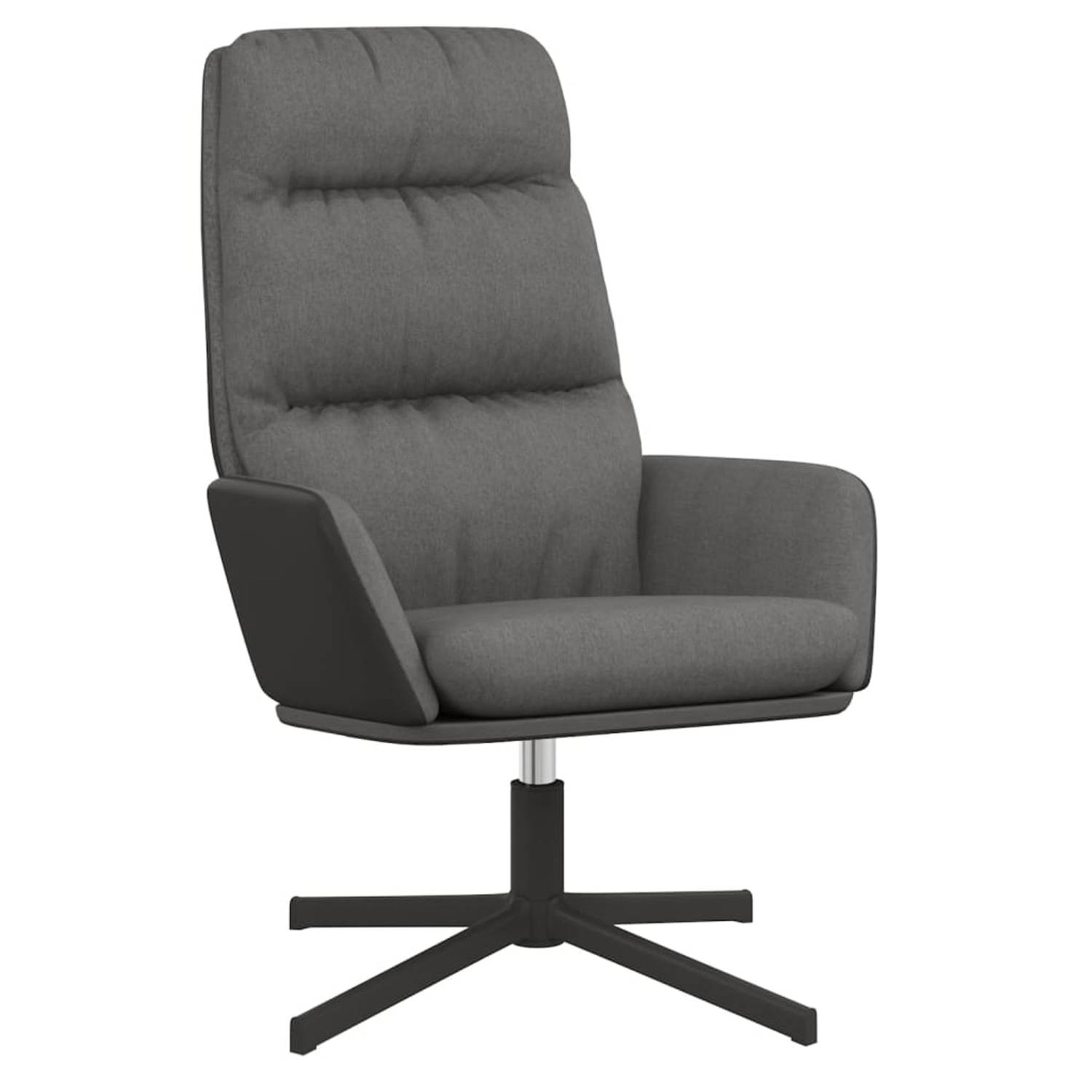 Vidaxl Relaxstoel Stof Licht - Grijs