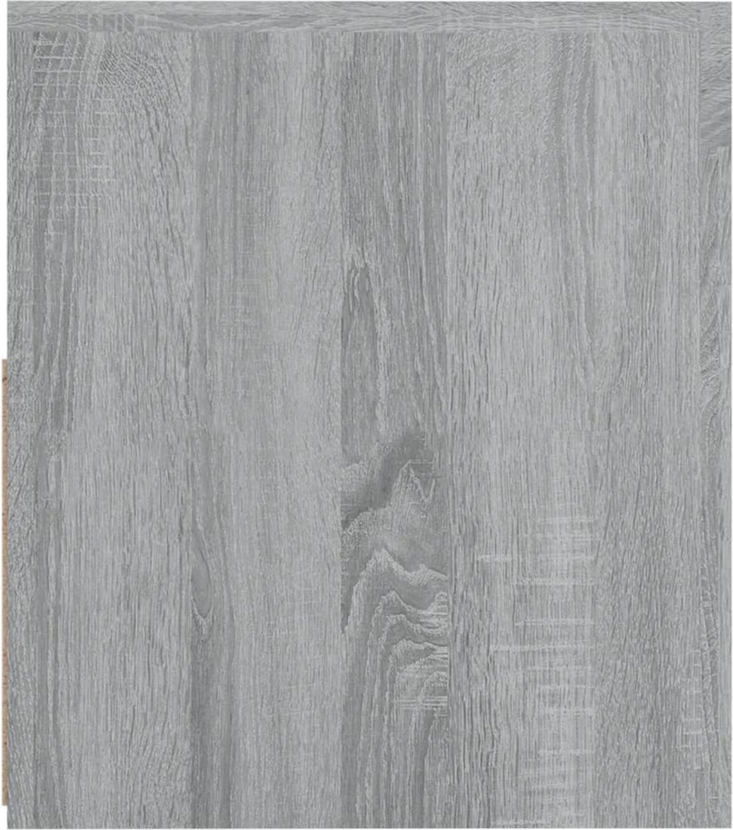 Vidaxl Nachtkastjes 2 St Met Led's 60x35x40 Cm Sonoma Eikenkleur - Grijs