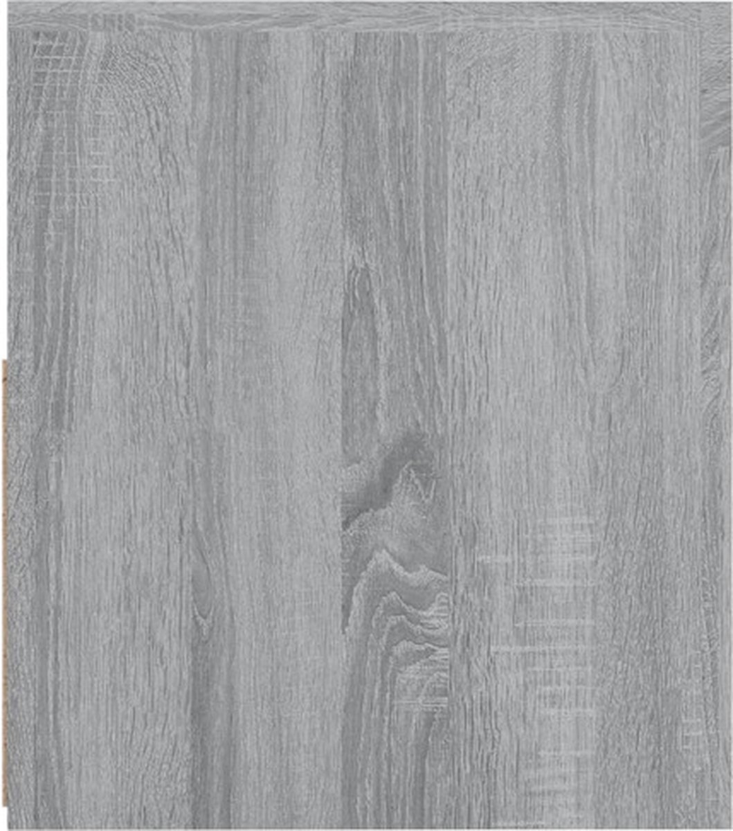 Vidaxl Nachtkastjes 2 St Met Led's 60x35x40 Cm Sonoma Eikenkleur - Grijs