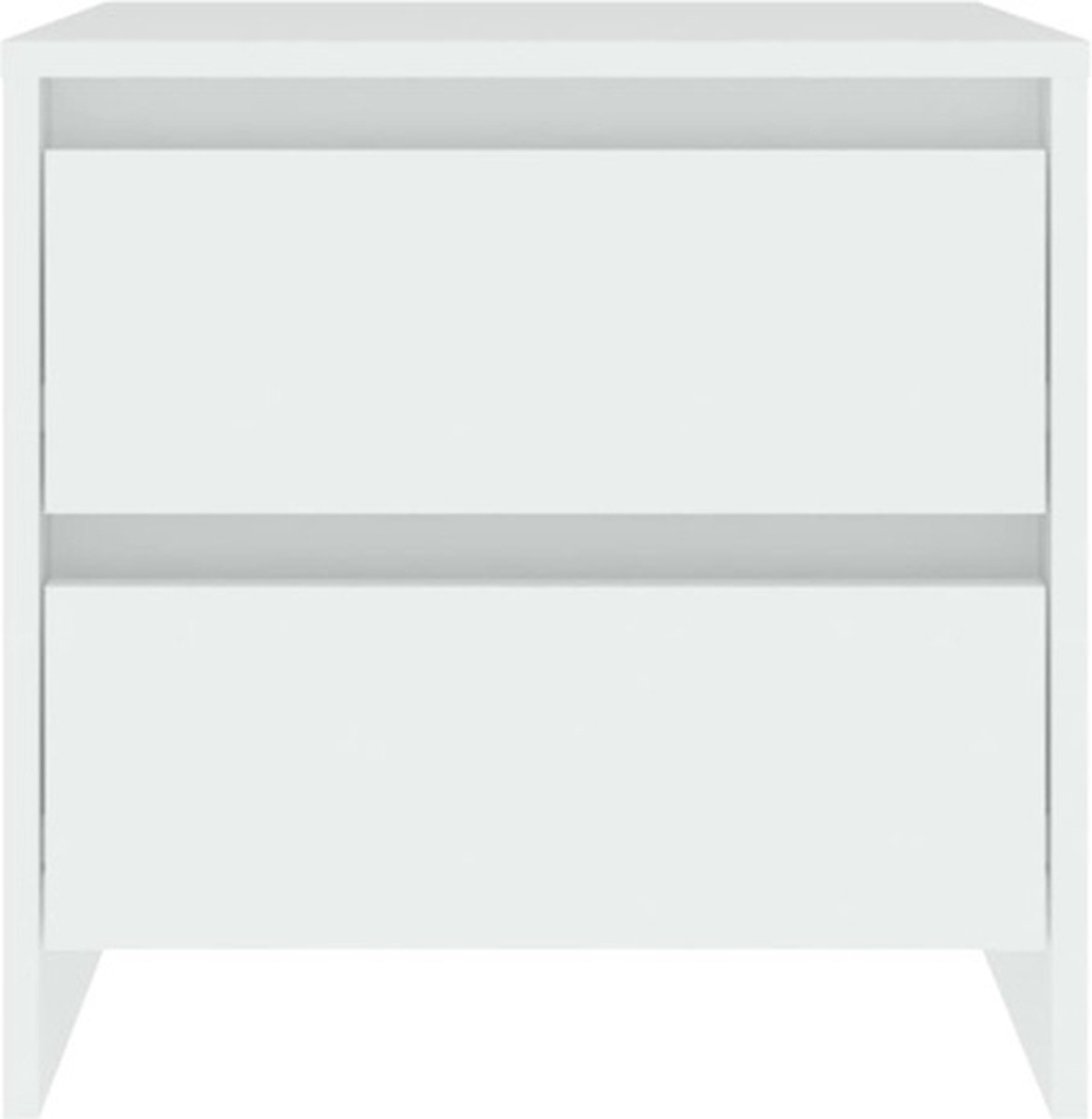 Vidaxl Nachtkastjes 2 St 45x34,5x44,5 Cm Bewerkt Hout Wit