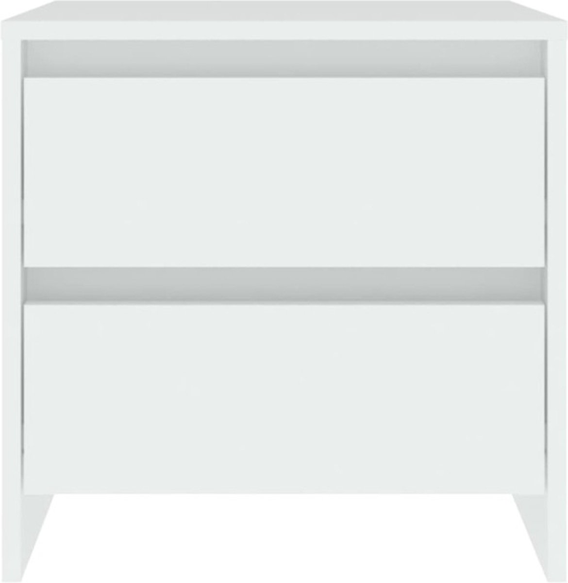 Vidaxl Nachtkastjes 2 St 45x34,5x44,5 Cm Bewerkt Hout Wit