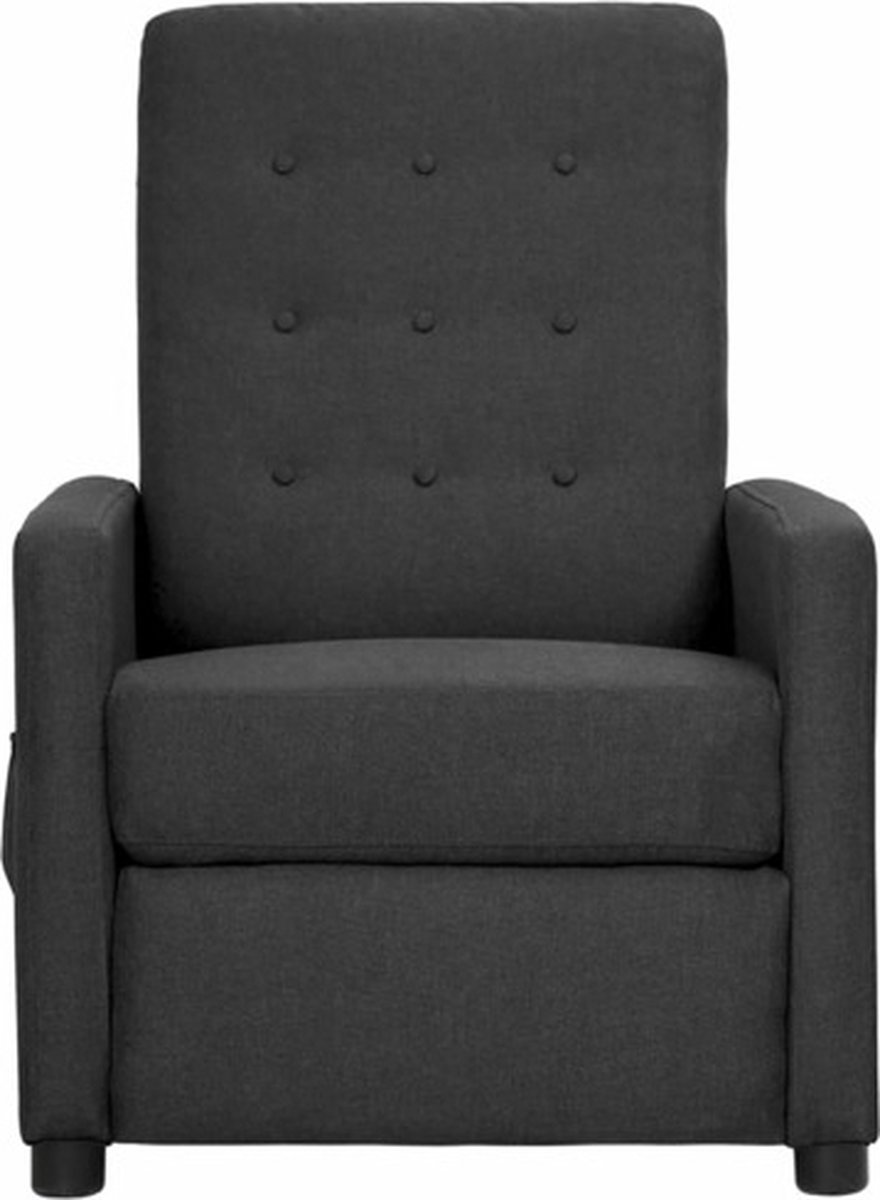 Vidaxl Sta-opstoel Verstelbaar Stof Donker - Grijs