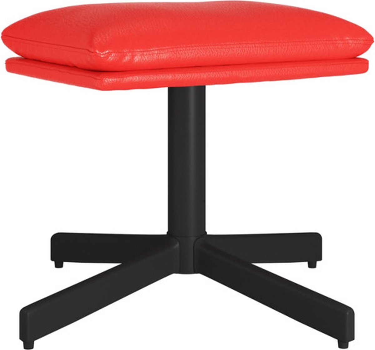 Vidaxl Relaxstoel Met Voetenbank Kunstleer - Rood