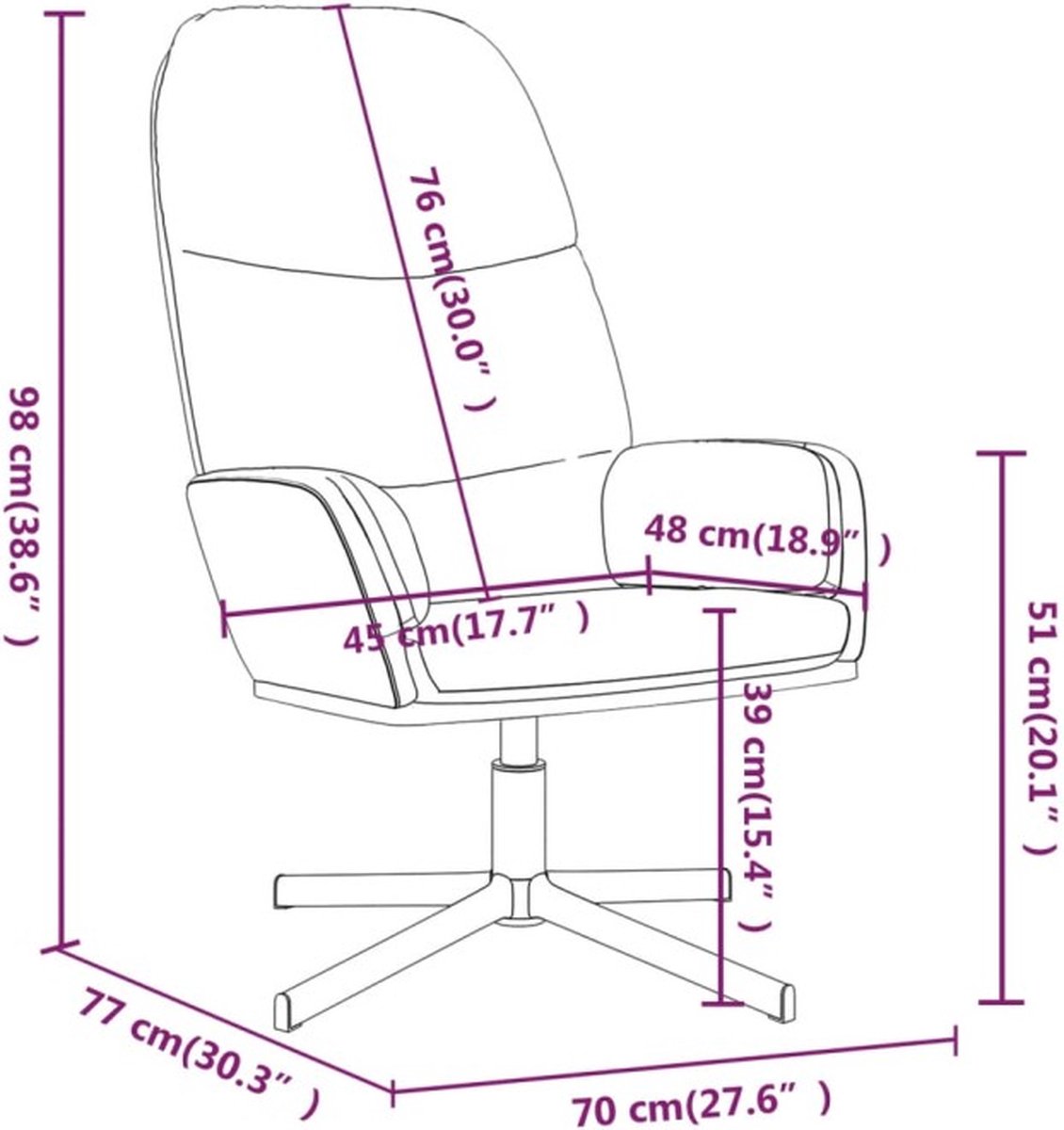 Vidaxl Relaxstoel Met Voetenbank Kunstleer - Rood