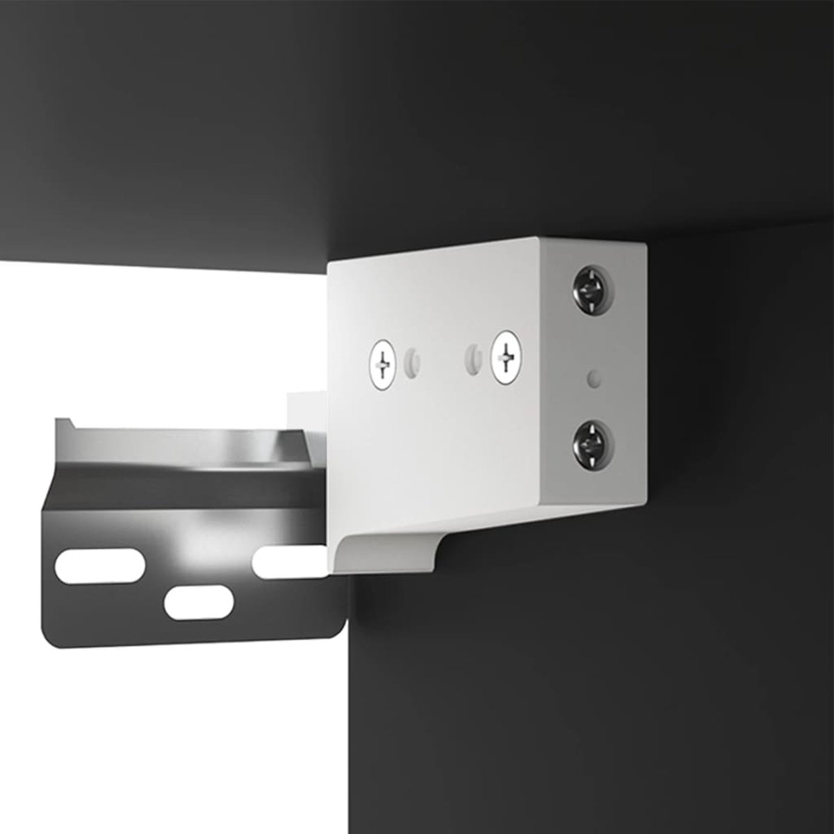 Vidaxl Nachtkastje Wandgemonteerd 35x35x20 Cm - Zwart