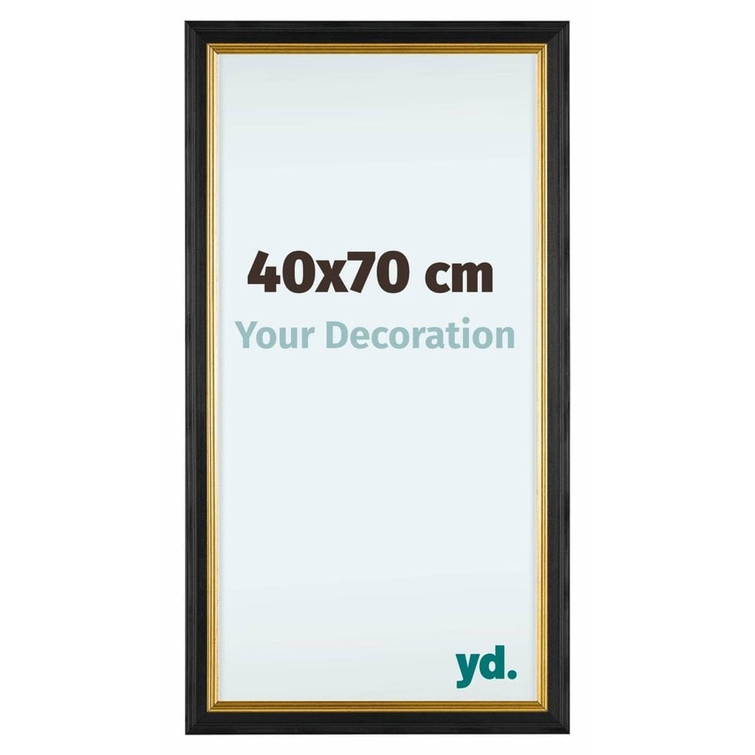 Your Decoration Lincoln Houten Fotolijst 40x70cm Zwart Goud