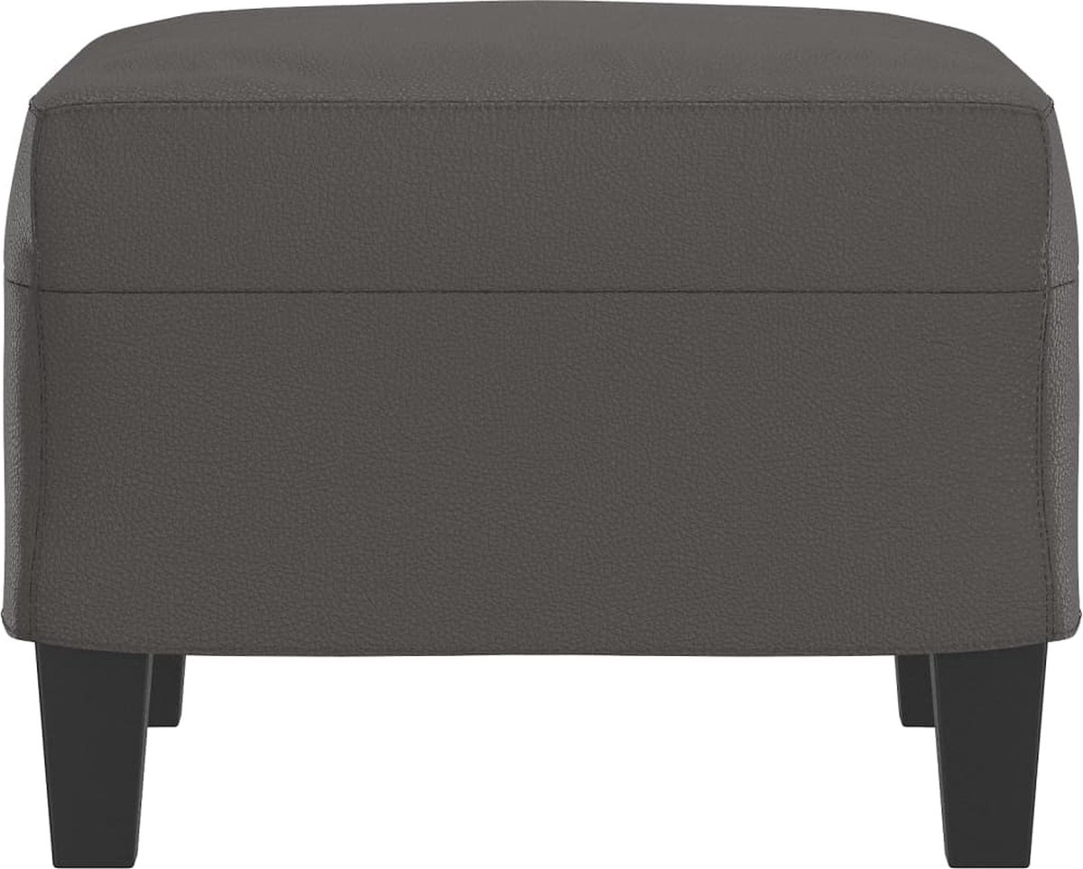 Vidaxl Voetenbank 60x50x41 Cm Kunstleer - Grijs