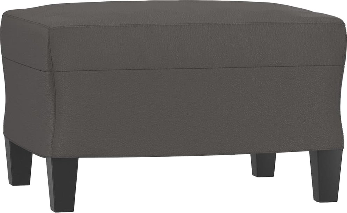 Vidaxl Voetenbank 60x50x41 Cm Kunstleer - Grijs