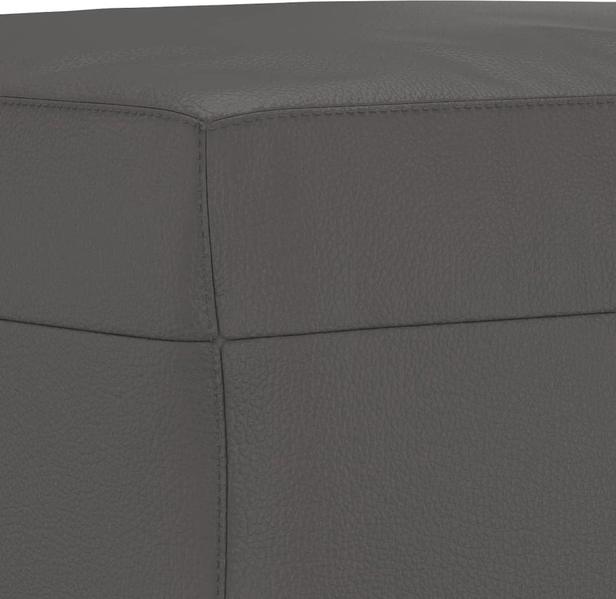 Vidaxl Voetenbank 60x50x41 Cm Kunstleer - Grijs