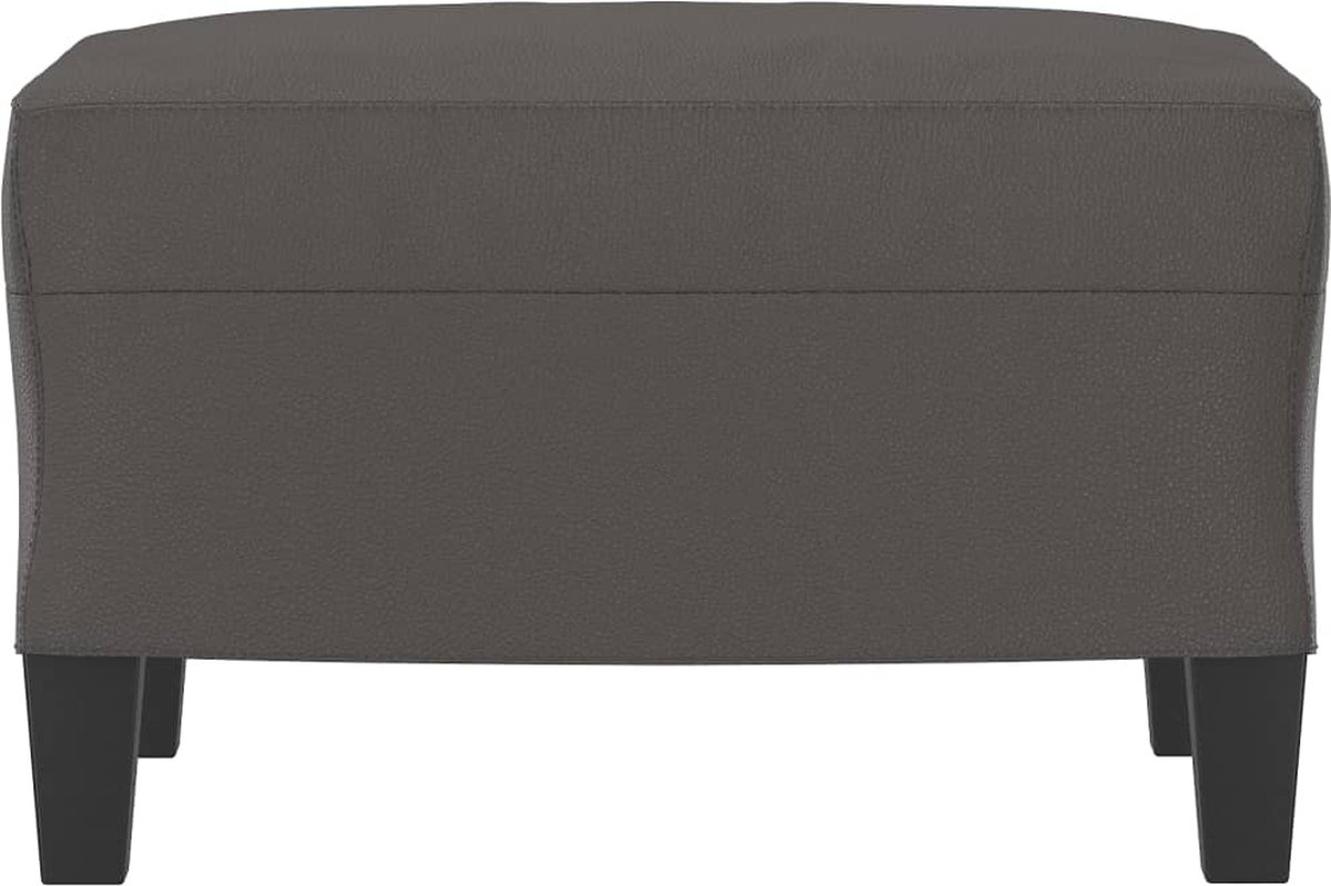 Vidaxl Voetenbank 60x50x41 Cm Kunstleer - Grijs