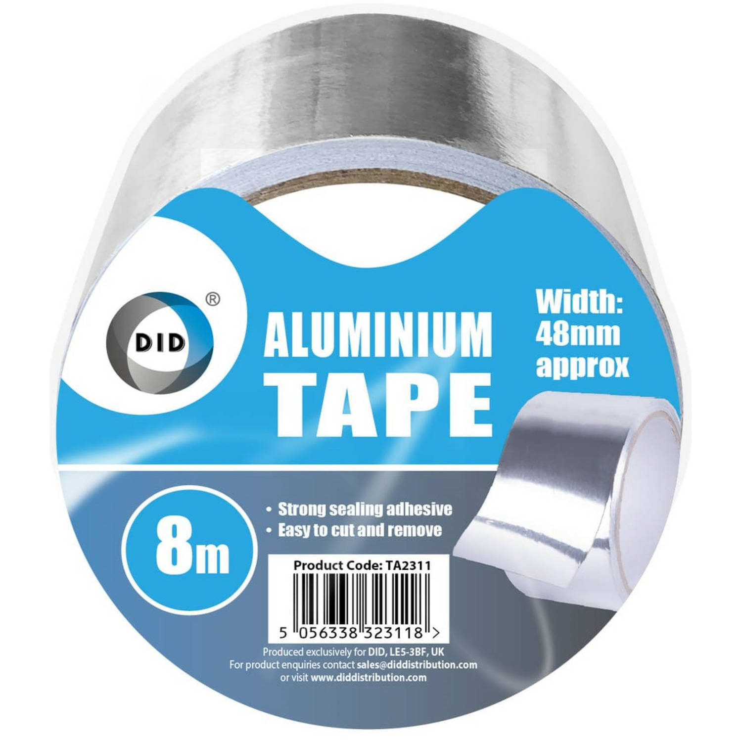 Did Aluminiumtape/reparatietape Zilver 8 Meter - Tape (Klussen) - Silver