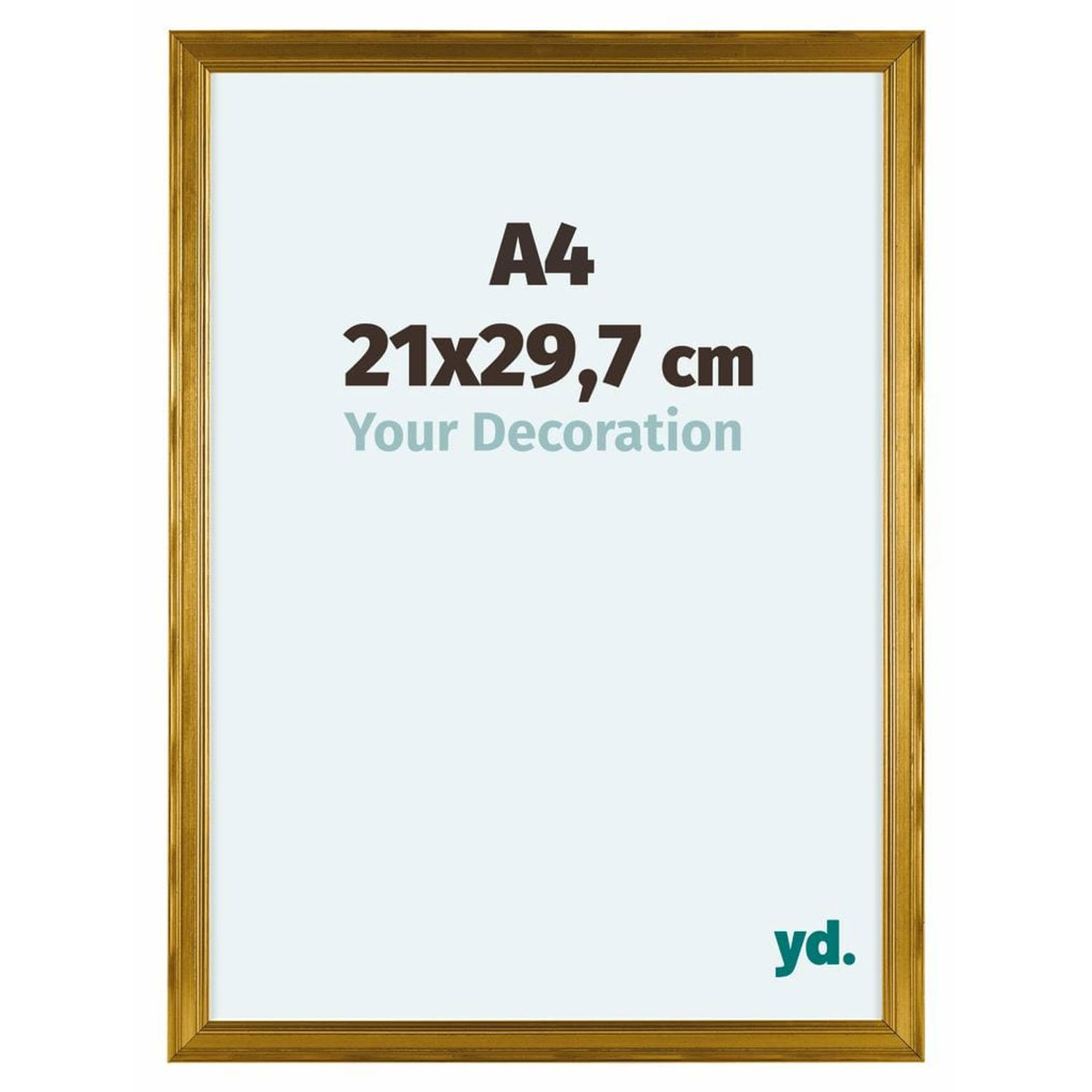 Your Decoration Lincoln Houten Fotolijst 21x29,7cm A4 Goud