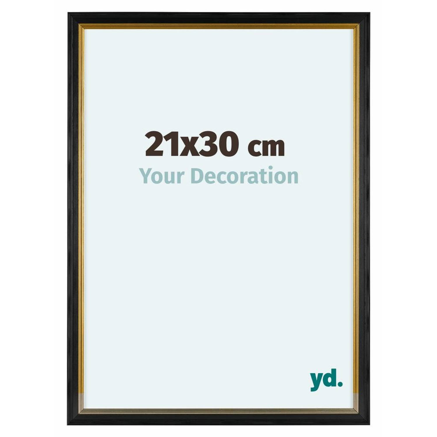 Your Decoration Lincoln Houten Fotolijst 21x30cm Zwart Goud