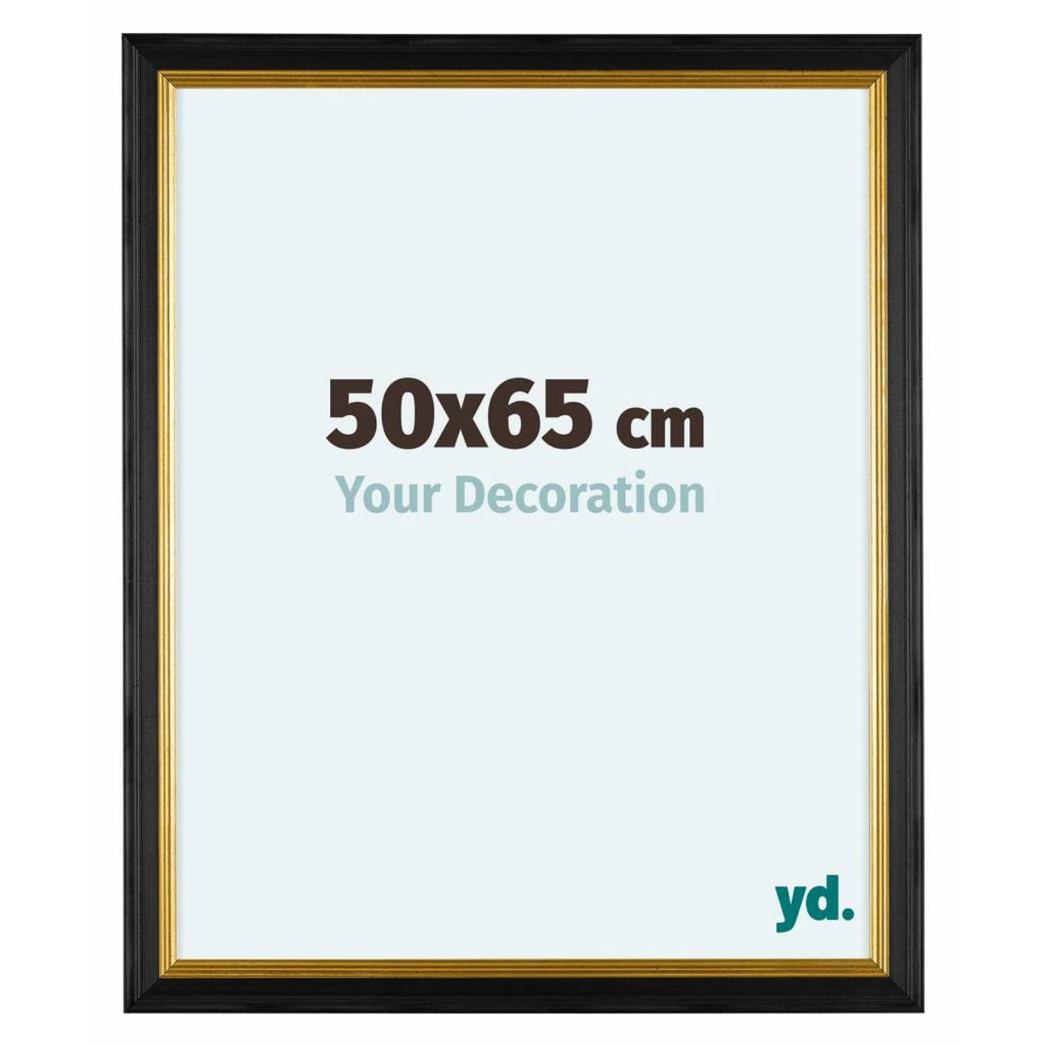 Your Decoration Lincoln Houten Fotolijst 50x65cm Zwart Goud