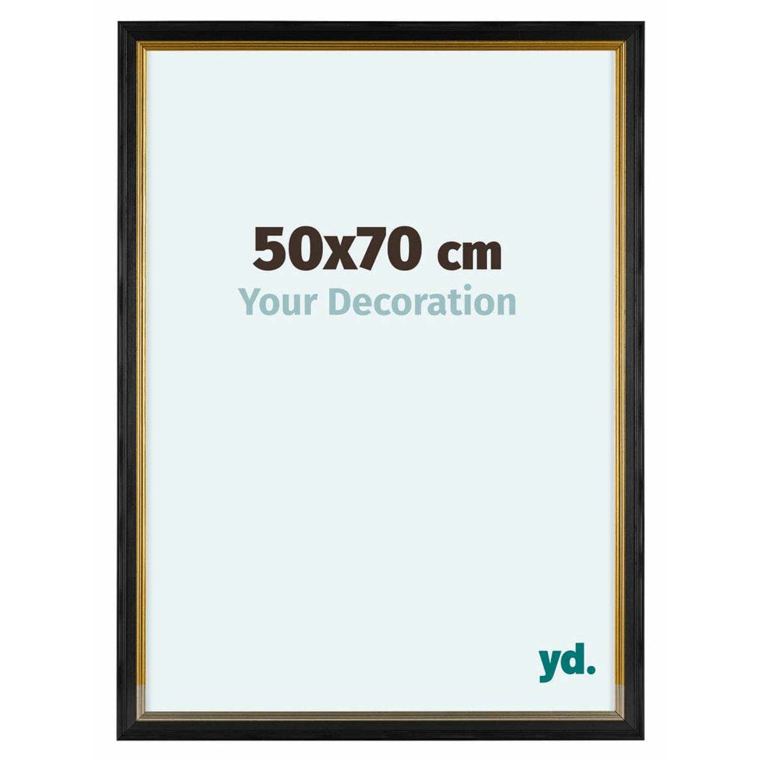 Your Decoration Lincoln Houten Fotolijst 50x70cm Zwart Goud