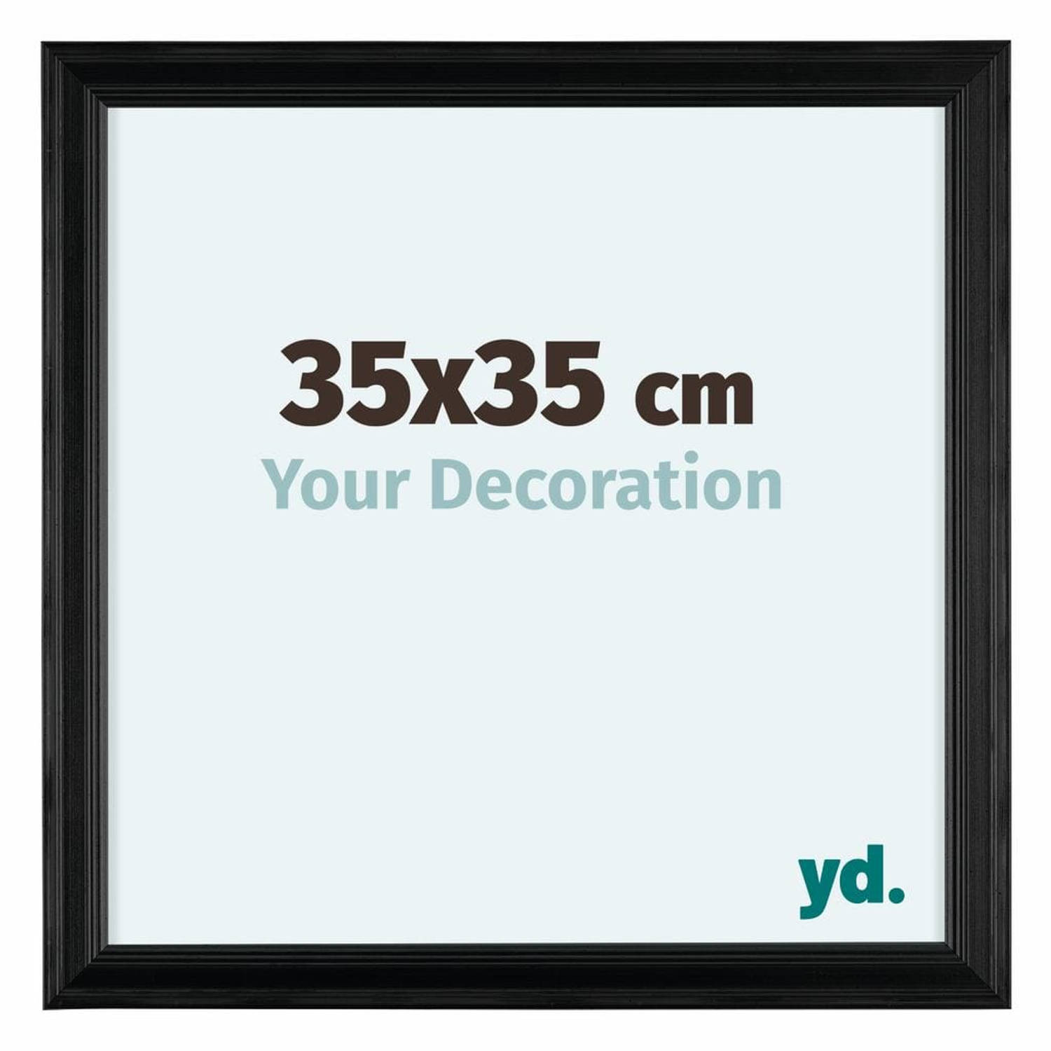 Your Decoration Lincoln Houten Fotolijst 35x35cm - Zwart