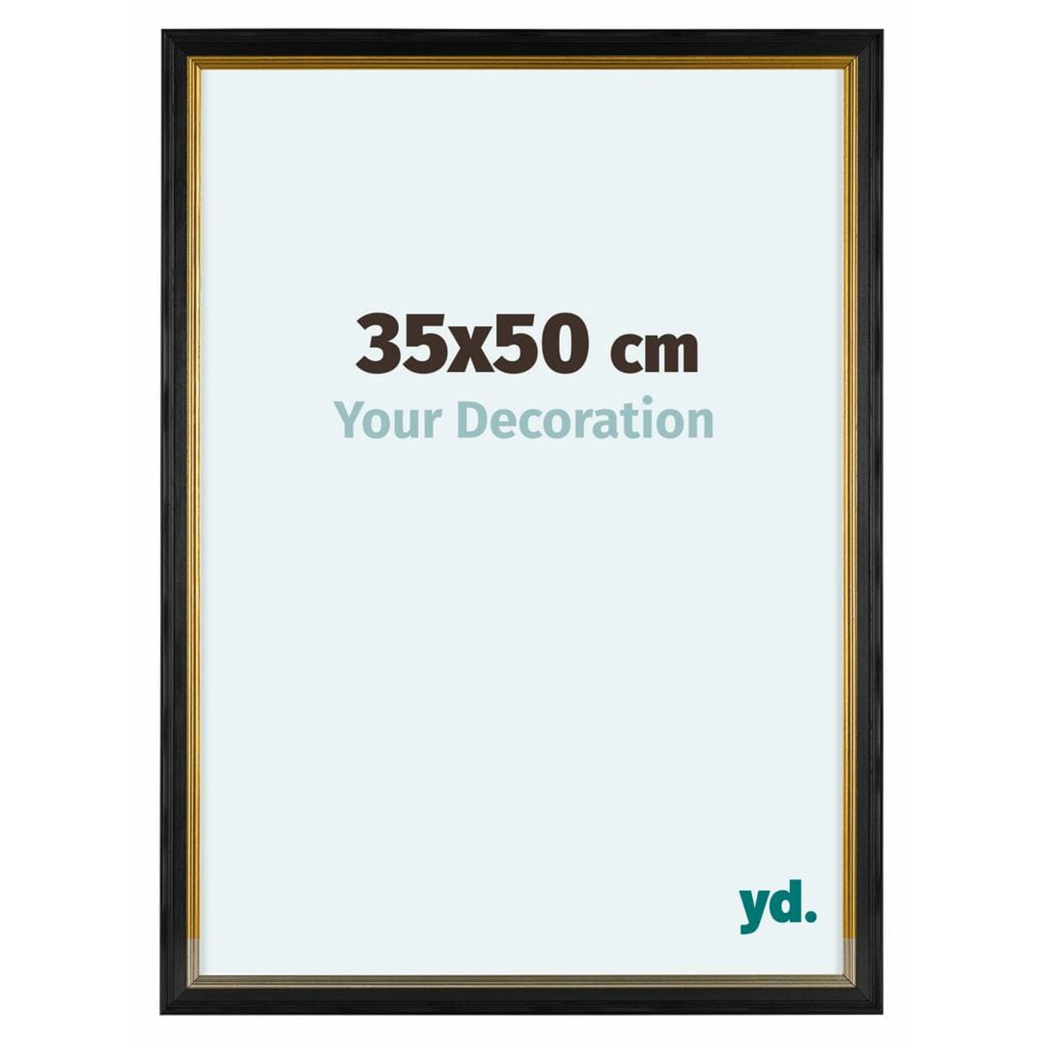 Your Decoration Lincoln Houten Fotolijst 35x50cm Zwart Goud