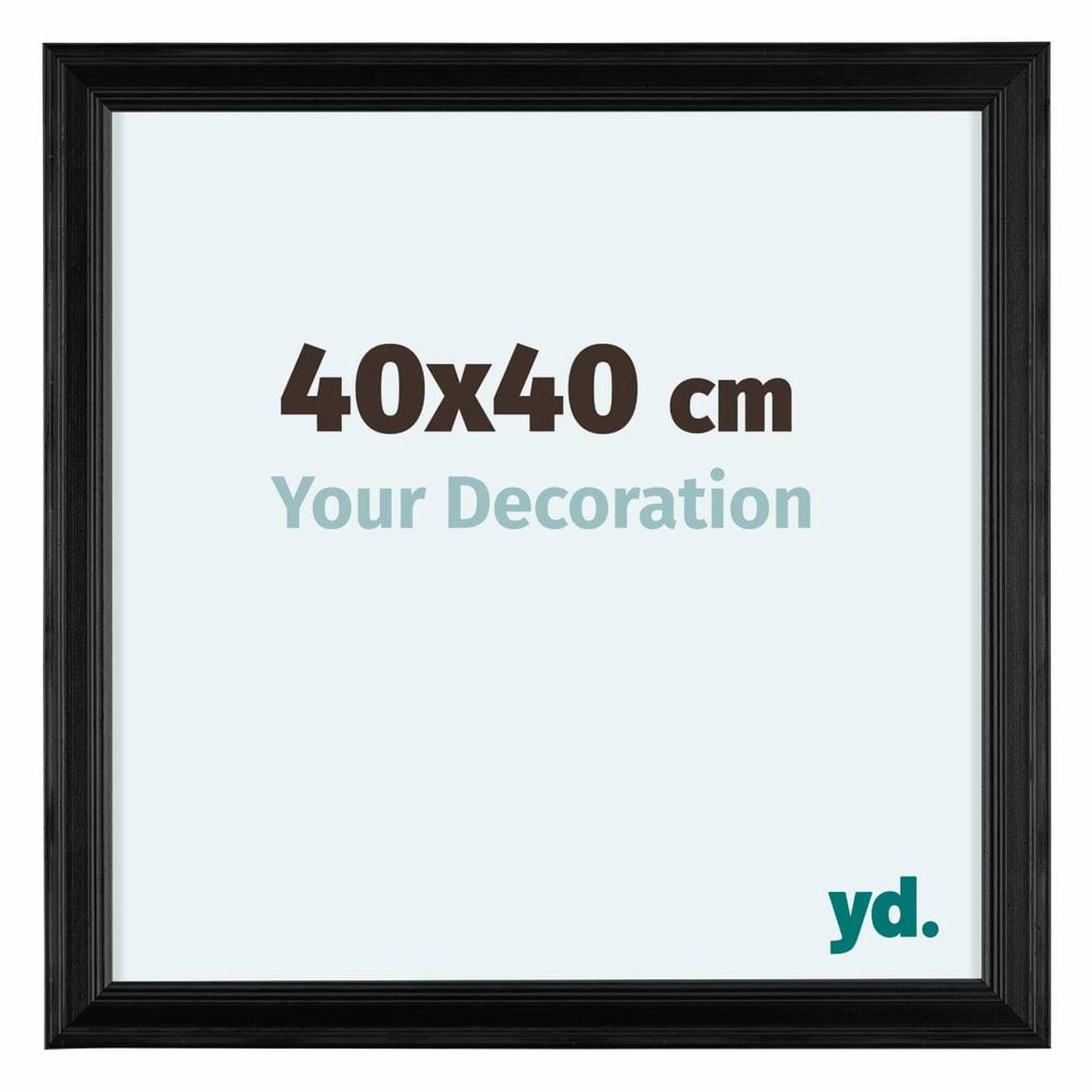 Your Decoration Lincoln Houten Fotolijst 40x40cm - Zwart