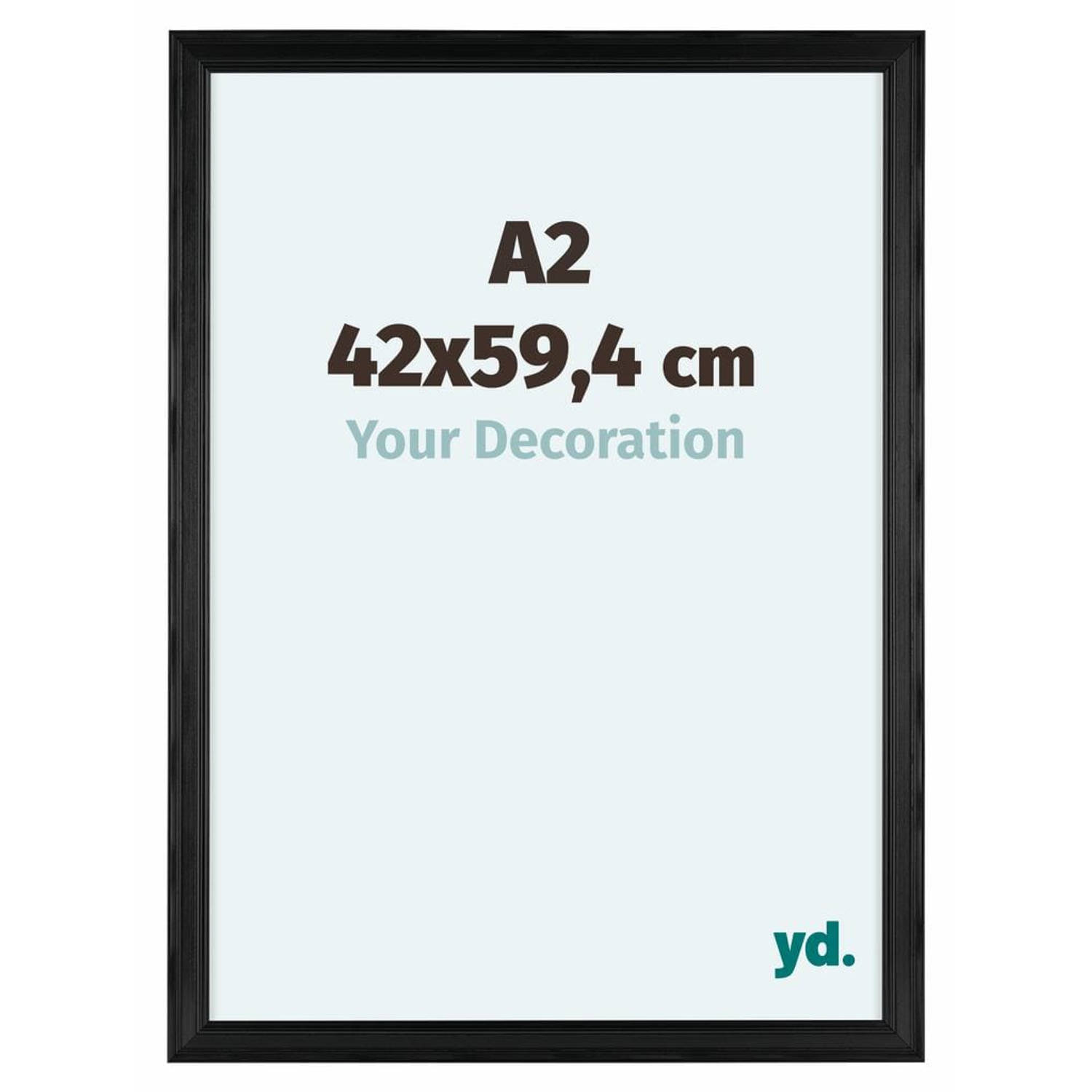 Your Decoration Lincoln Houten Fotolijst 42x59,4cm A2 - Zwart