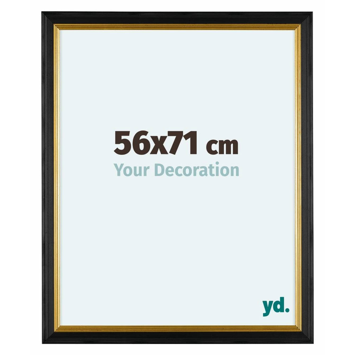 Your Decoration Lincoln Houten Fotolijst 56x71cm Zwart Goud