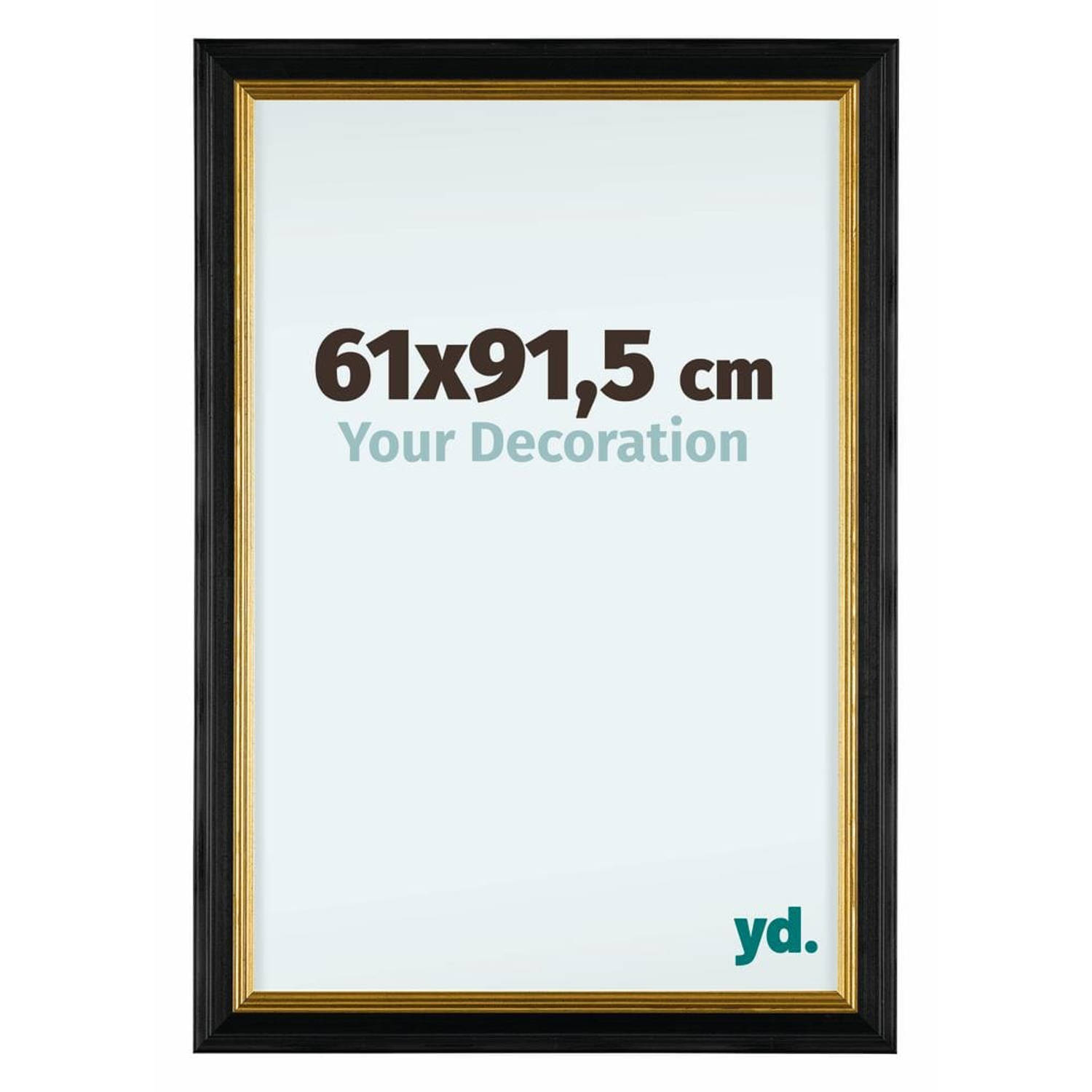 Your Decoration Lincoln Houten Fotolijst 61x91,5cm Zwart Goud