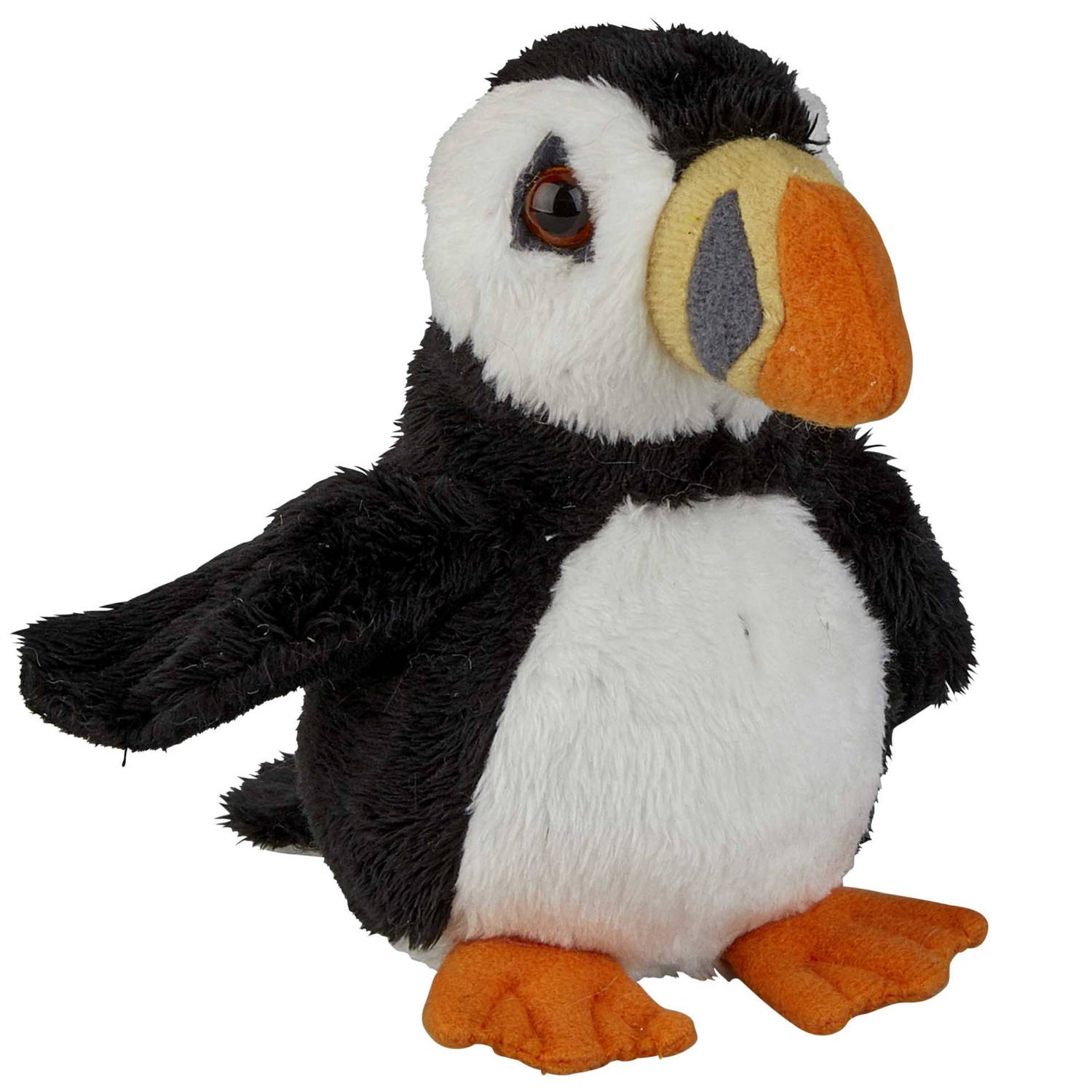 Pluche Knuffel Dieren Papegaaiduiker Vogel Van 15 Cm - Vogel Knuffels