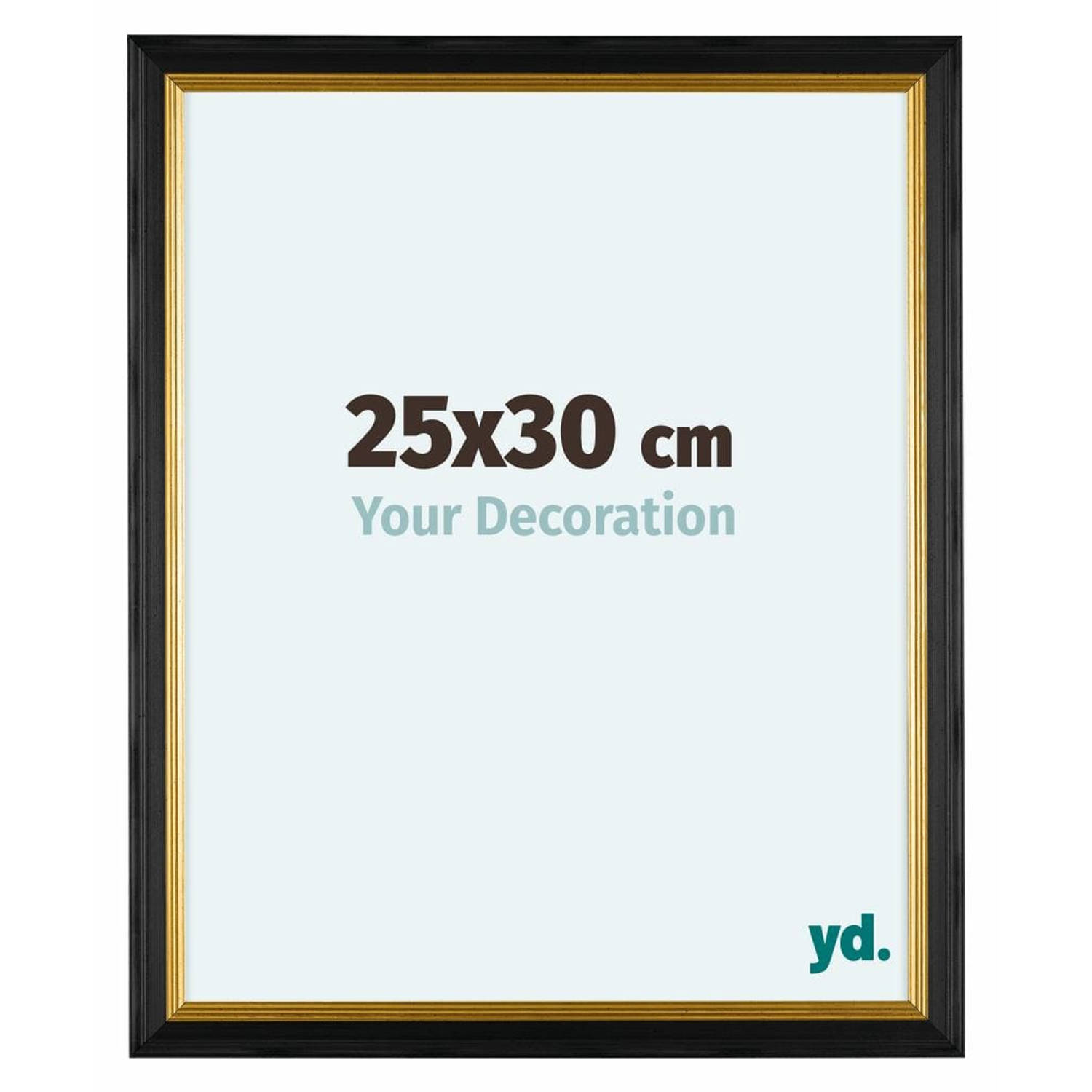 Your Decoration Lincoln Houten Fotolijst 25x30cm Zwart Goud