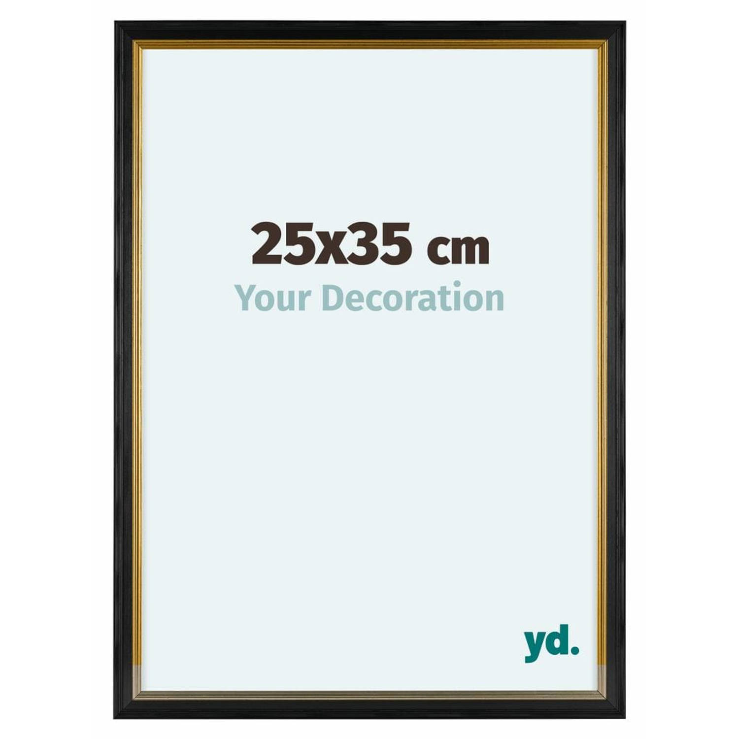 Your Decoration Lincoln Houten Fotolijst 25x35cm Zwart Goud