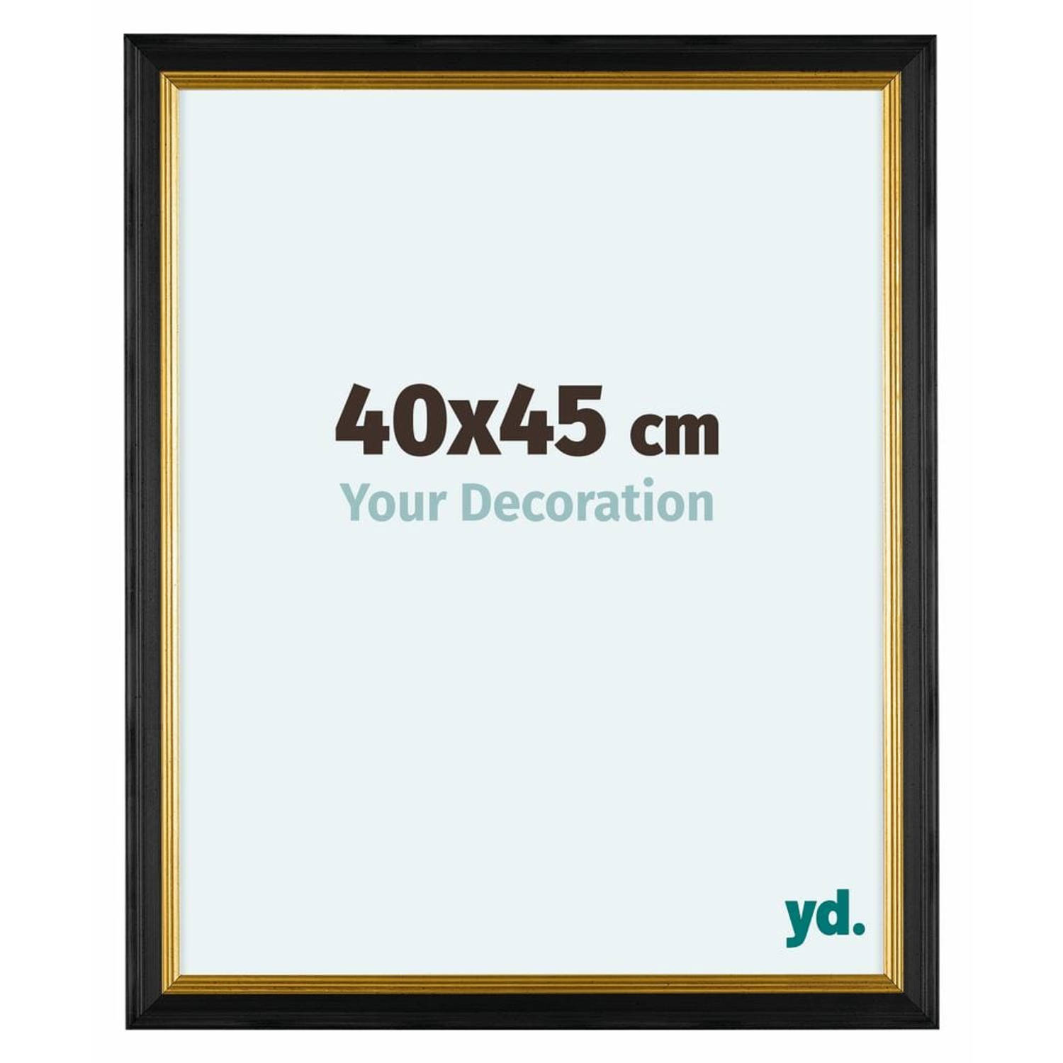 Your Decoration Lincoln Houten Fotolijst 40x45cm Zwart Goud