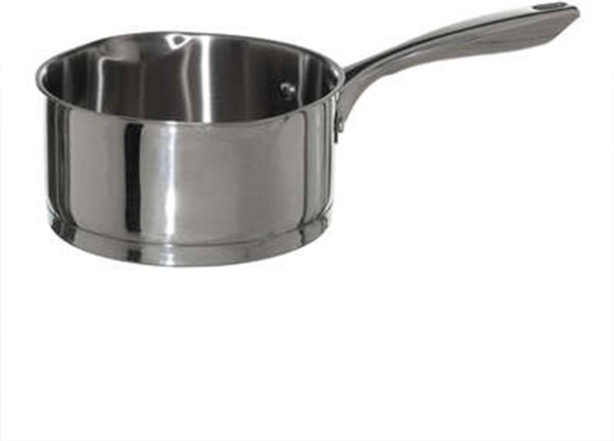 Steelpan/sauspan - Alle Kookplaten Geschikt - Zilver - Dia 18 Cm - Rvs - Steelpannen