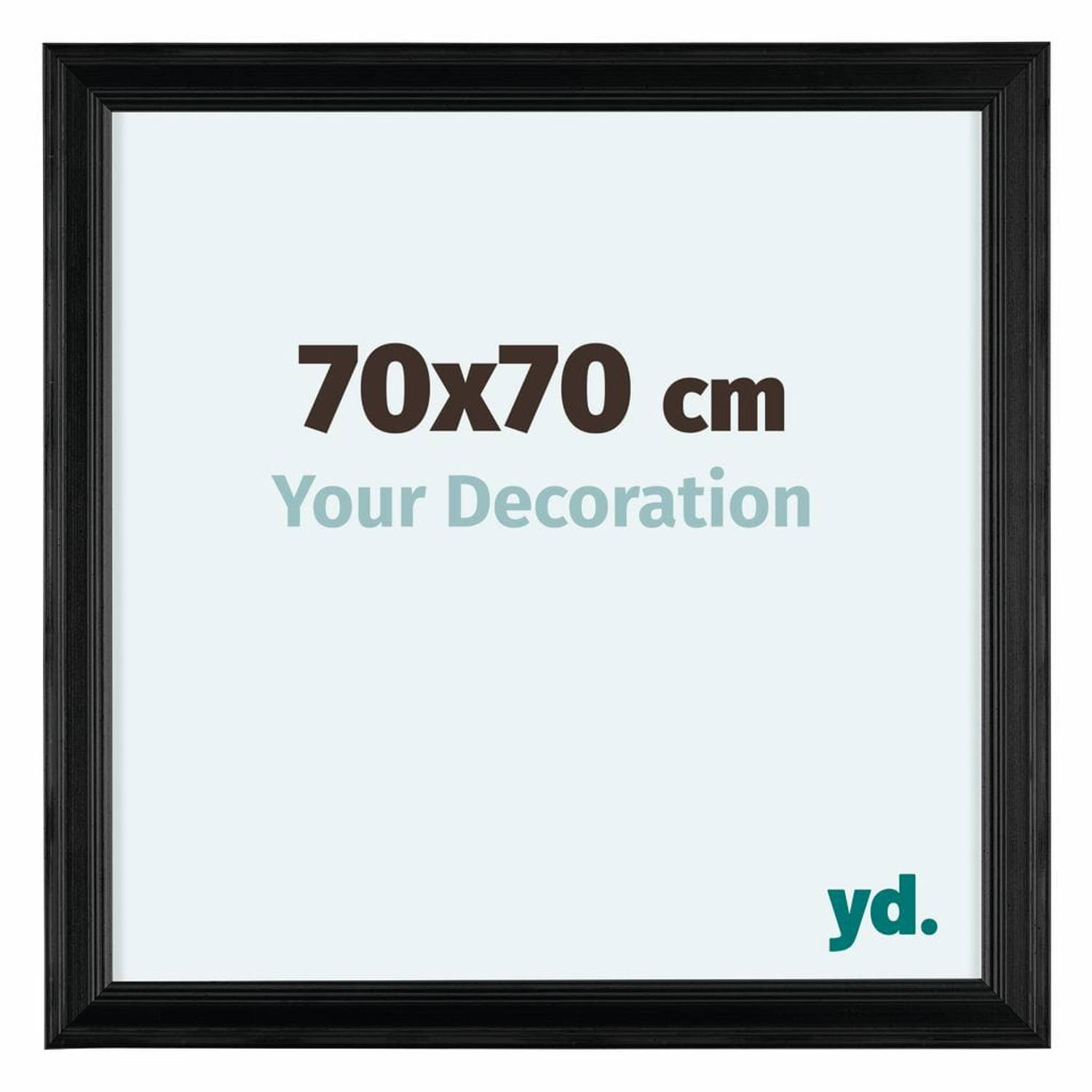 Your Decoration Lincoln Houten Fotolijst 70x70cm - Zwart