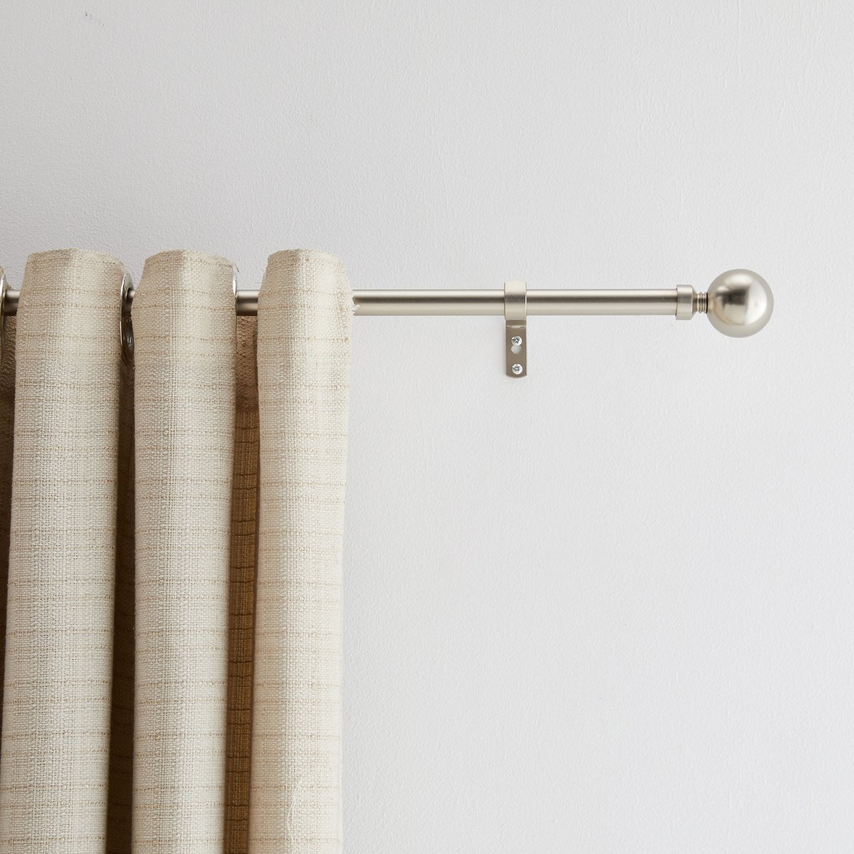 Acaza Lange Gordijnroede - Uitschuifbare Gordijn Rail - Stang Van 240-360 Cm - Zilver - Silver