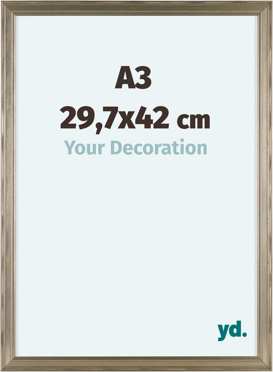 Your Decoration Lincoln Houten Fotolijst 29,7x42cm A3 Zilver