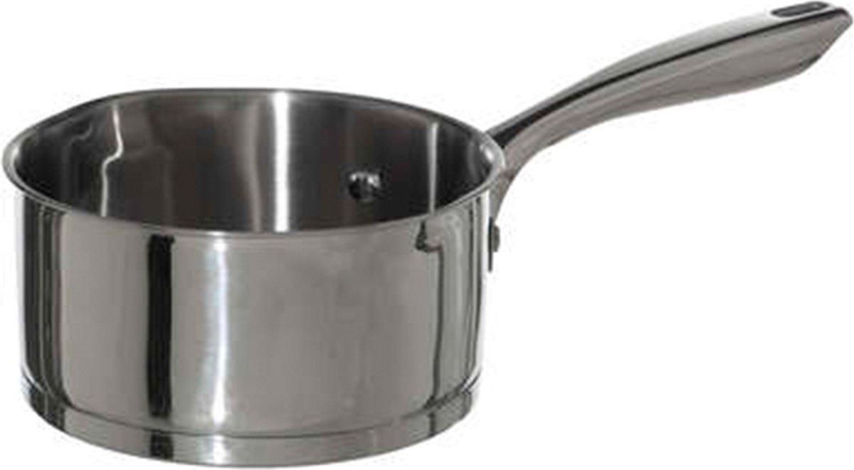 Steelpan/sauspan - Alle Kookplaten Geschikt - Zilver - Dia 16 Cm - Rvs - Steelpannen