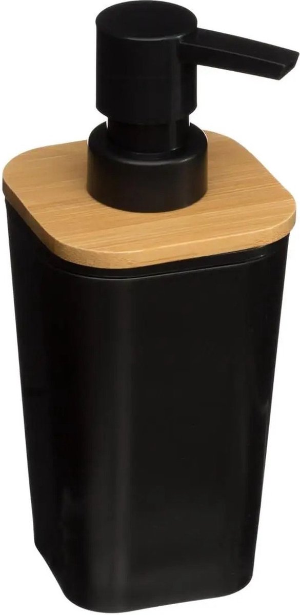 Zeeppompje/zeepdispenser Van Kunststeen 300 Ml - Zeeppompjes - Negro