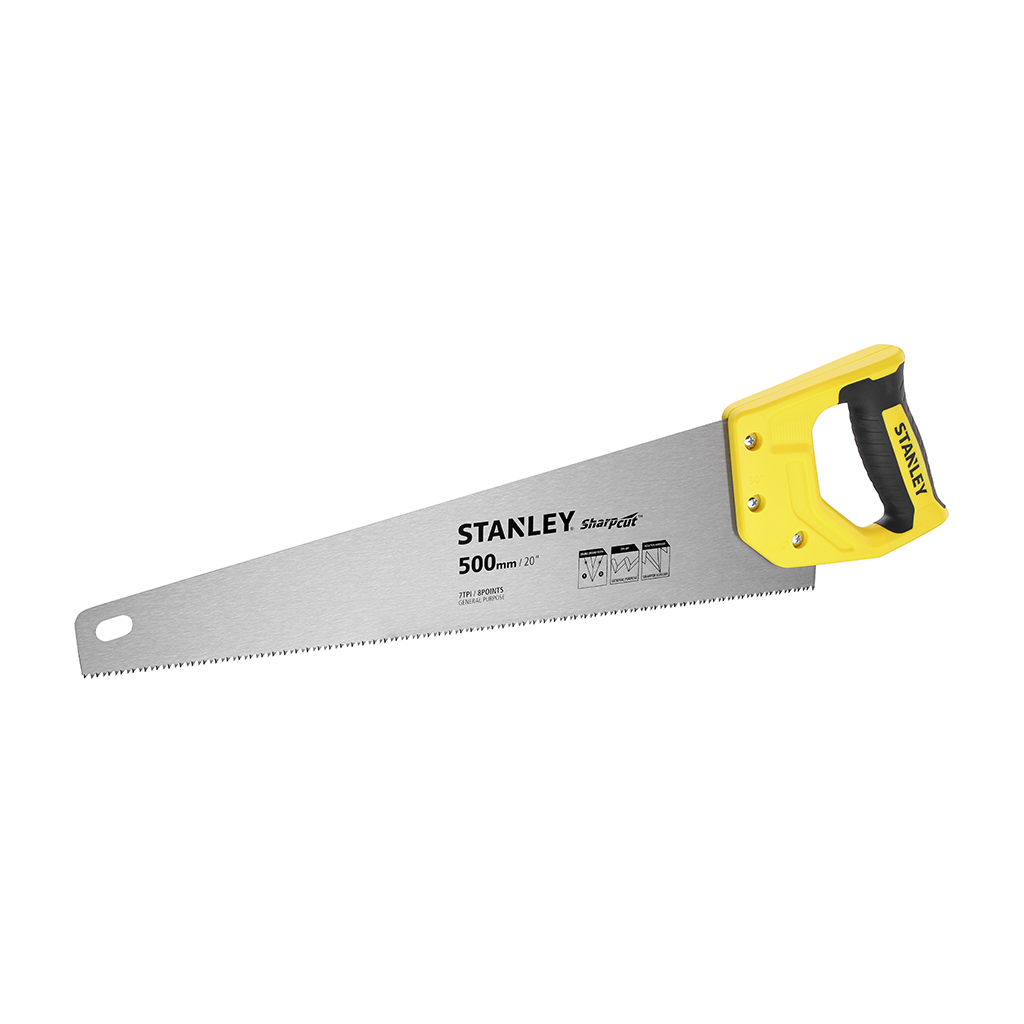 Stanley STHT20367-1 UNIVERSELE ZAAG SHARPCUT 500MM 7 TPI - Geel