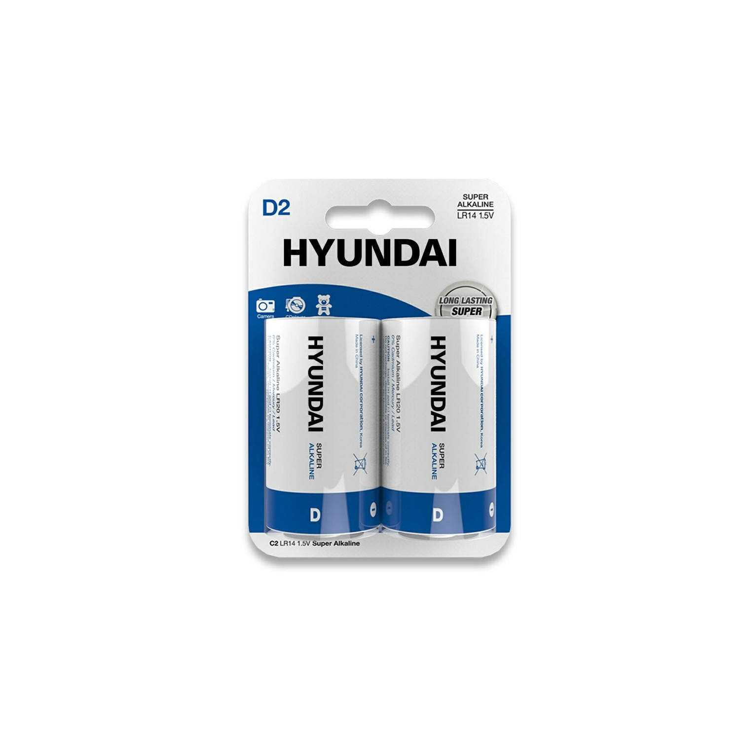 Hyundai Batteries - Super Alkaline D Batterijen - 10 Stuks