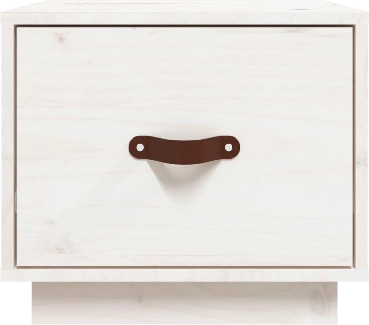 Vidaxl Nachtkastjes 2 St 40x34x35 Cm Massief Grenenhout Wit