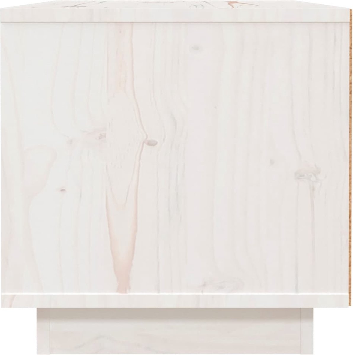 Vidaxl Nachtkastjes 2 St 40x34x35 Cm Massief Grenenhout Wit