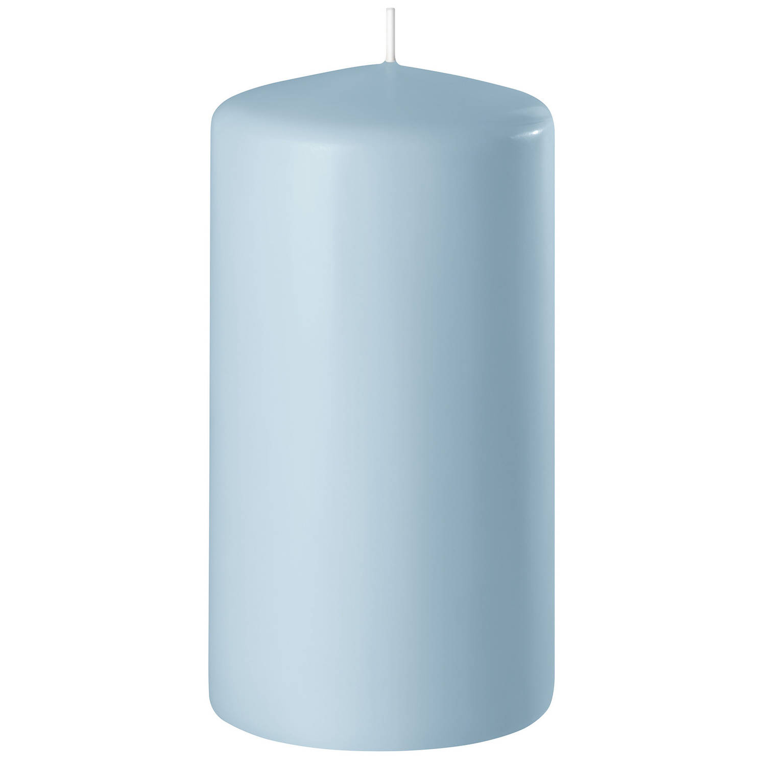 Enlightening Candles 1x Lichte Cilinderkaars/stompkaars 6 X 12 Cm 45 Branduren - Stompkaarsen - Blauw