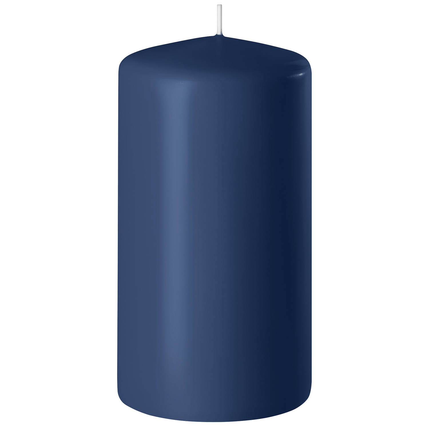 Enlightening Candles 1x Donkere Cilinderkaars/stompkaars 6 X 8 Cm 27 Branduren - Stompkaarsen - Blauw