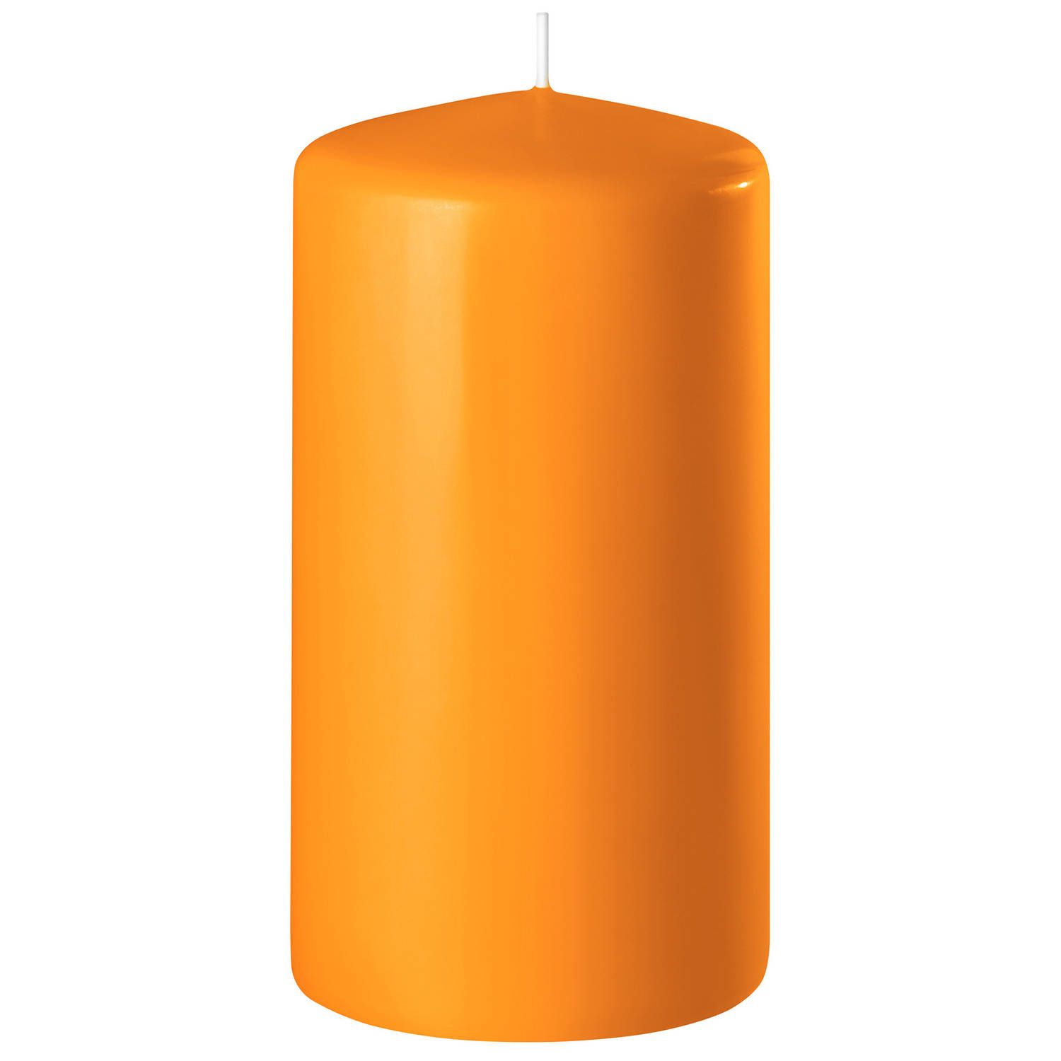 Enlightening Candles 1x Cilinderkaars/stompkaars 6 X 12 Cm 45 Branduren - Stompkaarsen - Oranje