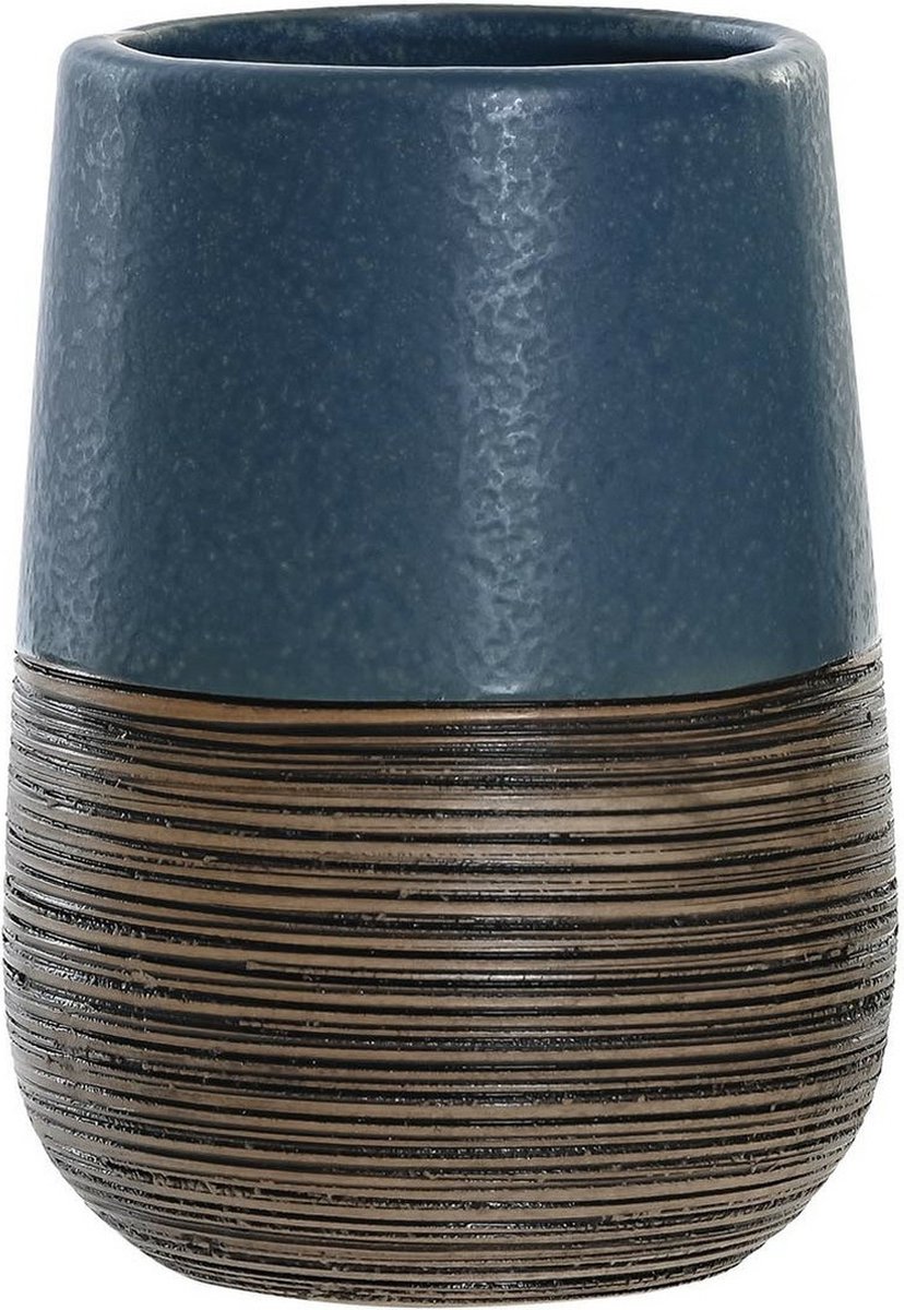 Items Badkamer Accessoires Setje Drinkbeker En Zeeppompje 16 Cm - Zeeppompjes - Blauw