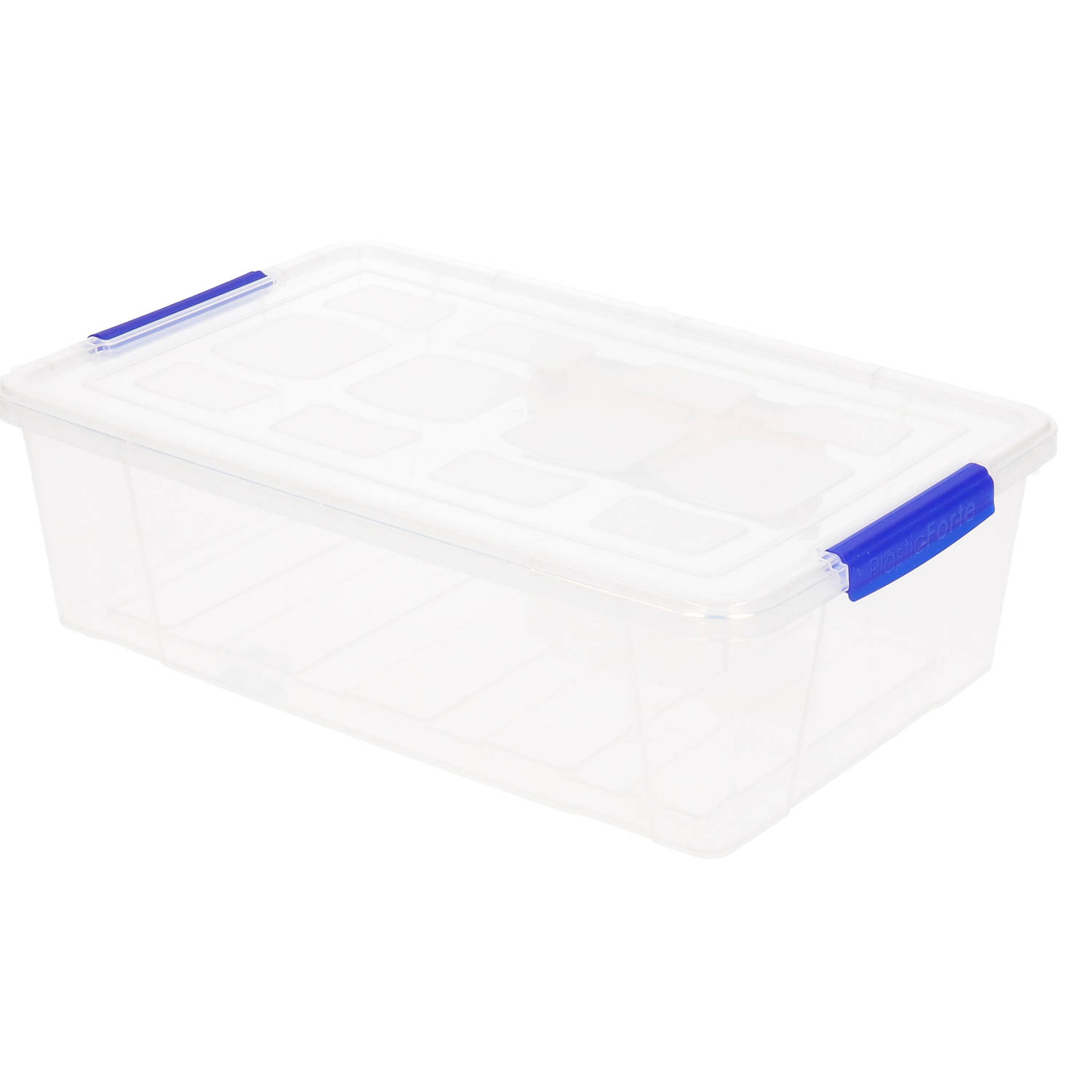 Forte Plastics Opbergbox Met Deksel - 2 Liter - Transparant - Kunststof - Opbergbox