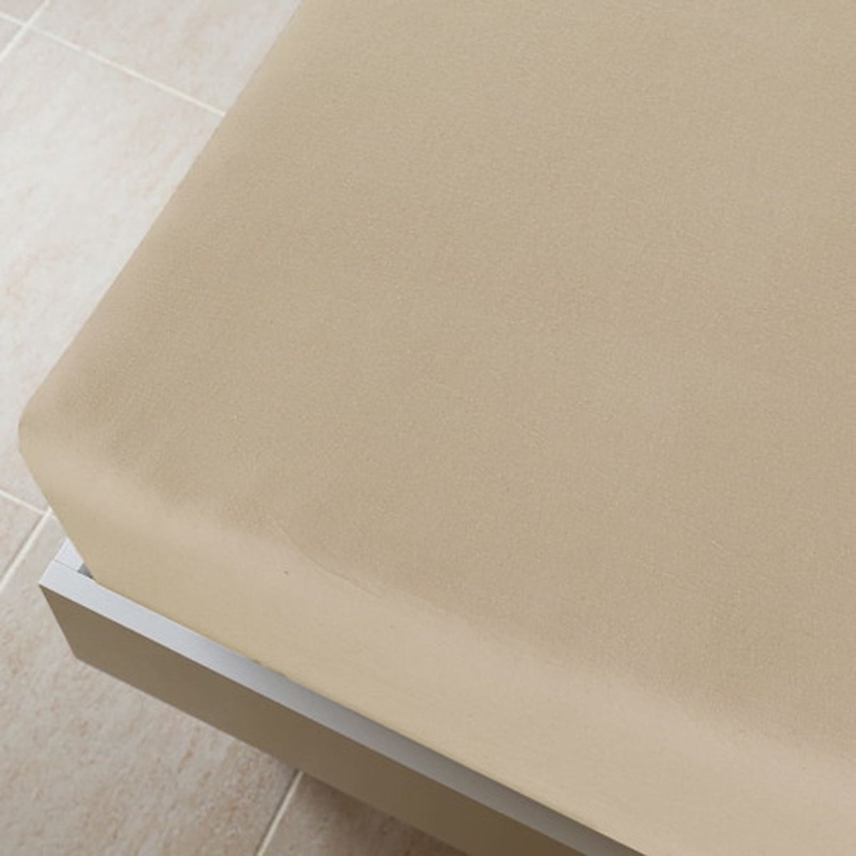 Vidaxl Hoeslaken Jersey 140x200 Cm Katoen Taupe - Grijs