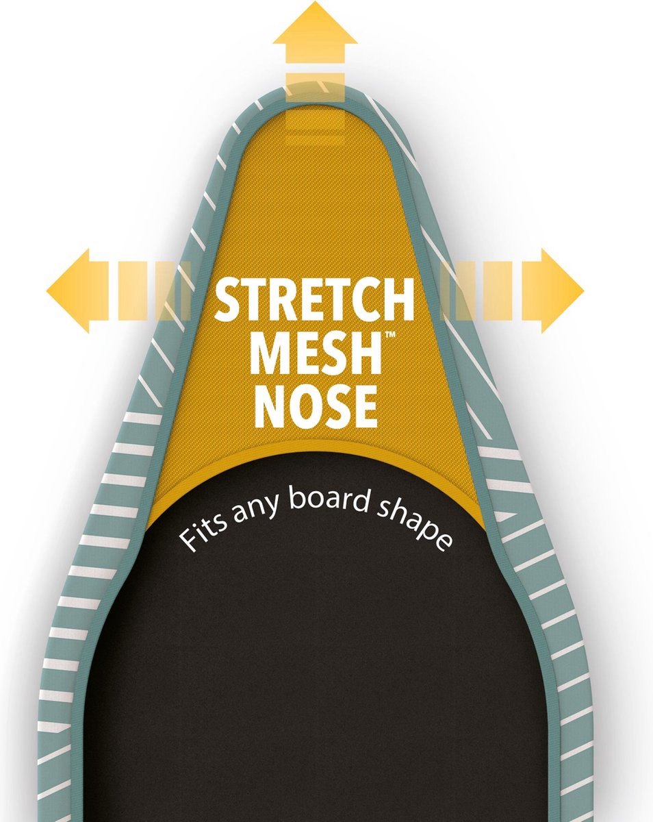 Joseph Joseph - Strijkplank Hoes, 124 Cm, Strepen - Flexa - Grijs