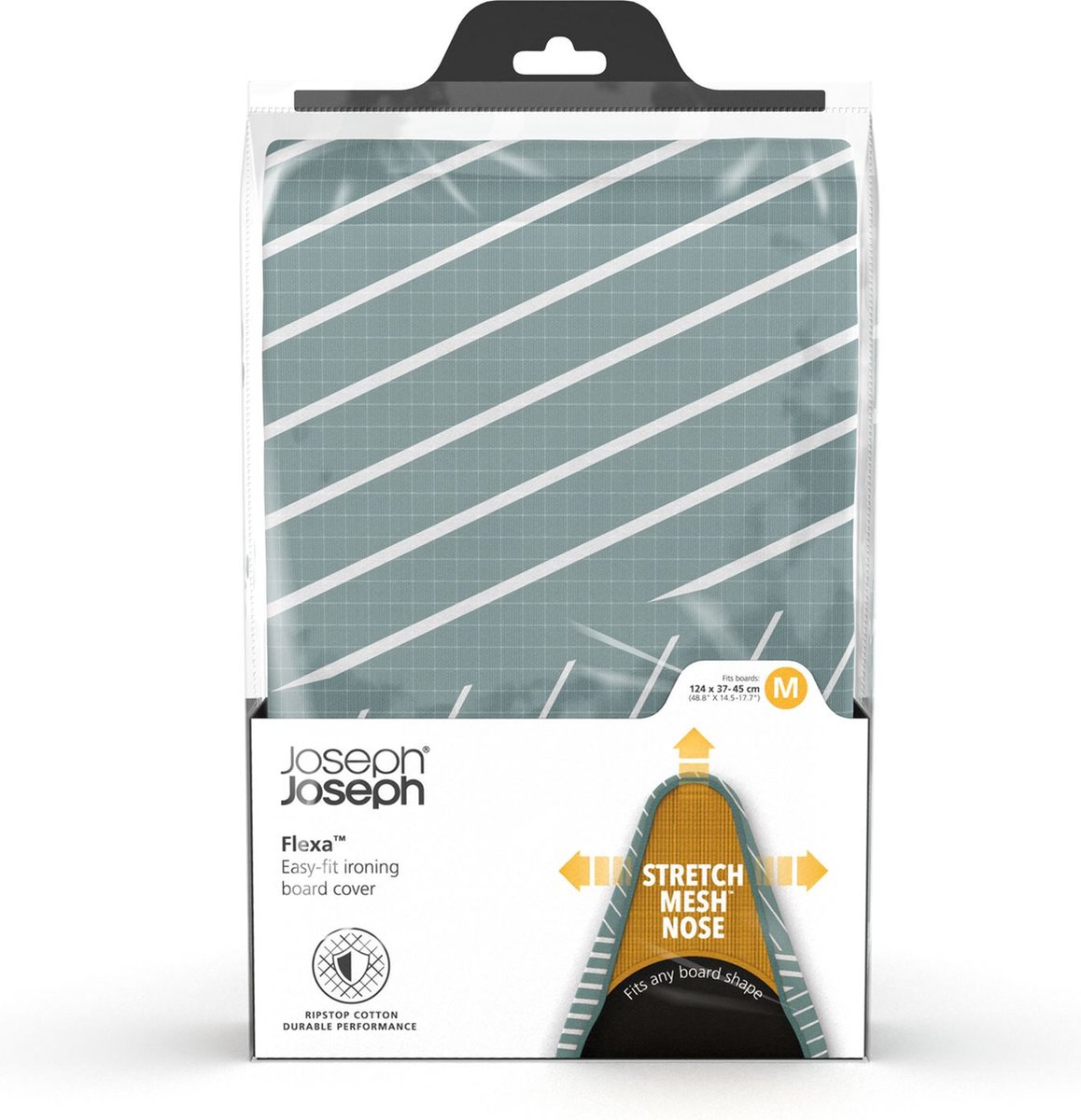 Joseph Joseph - Strijkplank Hoes, 124 Cm, Strepen - Flexa - Grijs